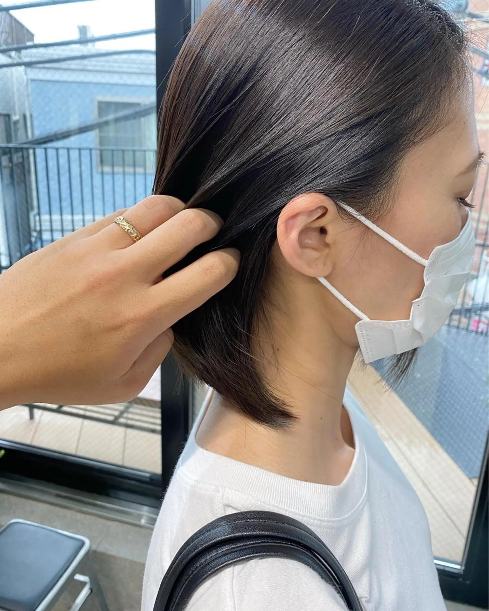 ミディアム カラー パーマ 髪質改善 縮毛矯正 トリートメント OVER→三軒茶屋 /縮毛矯正・髪質改善のヘアスタイル