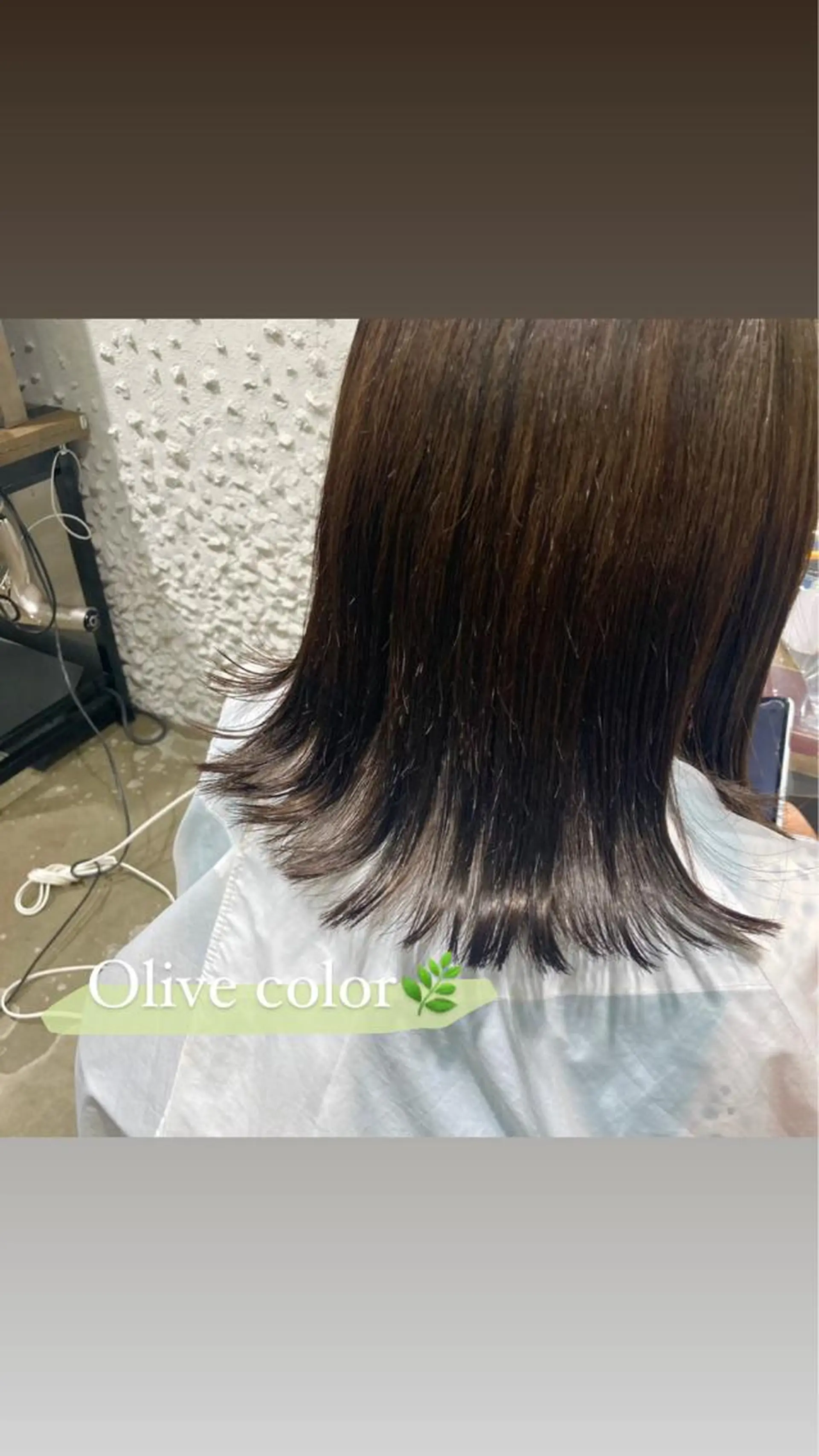 ミディアム カラー ベージュカラー オリーブベージュ 暖色/艶髪/ボブ/ ショート/Ayaのヘアスタイル