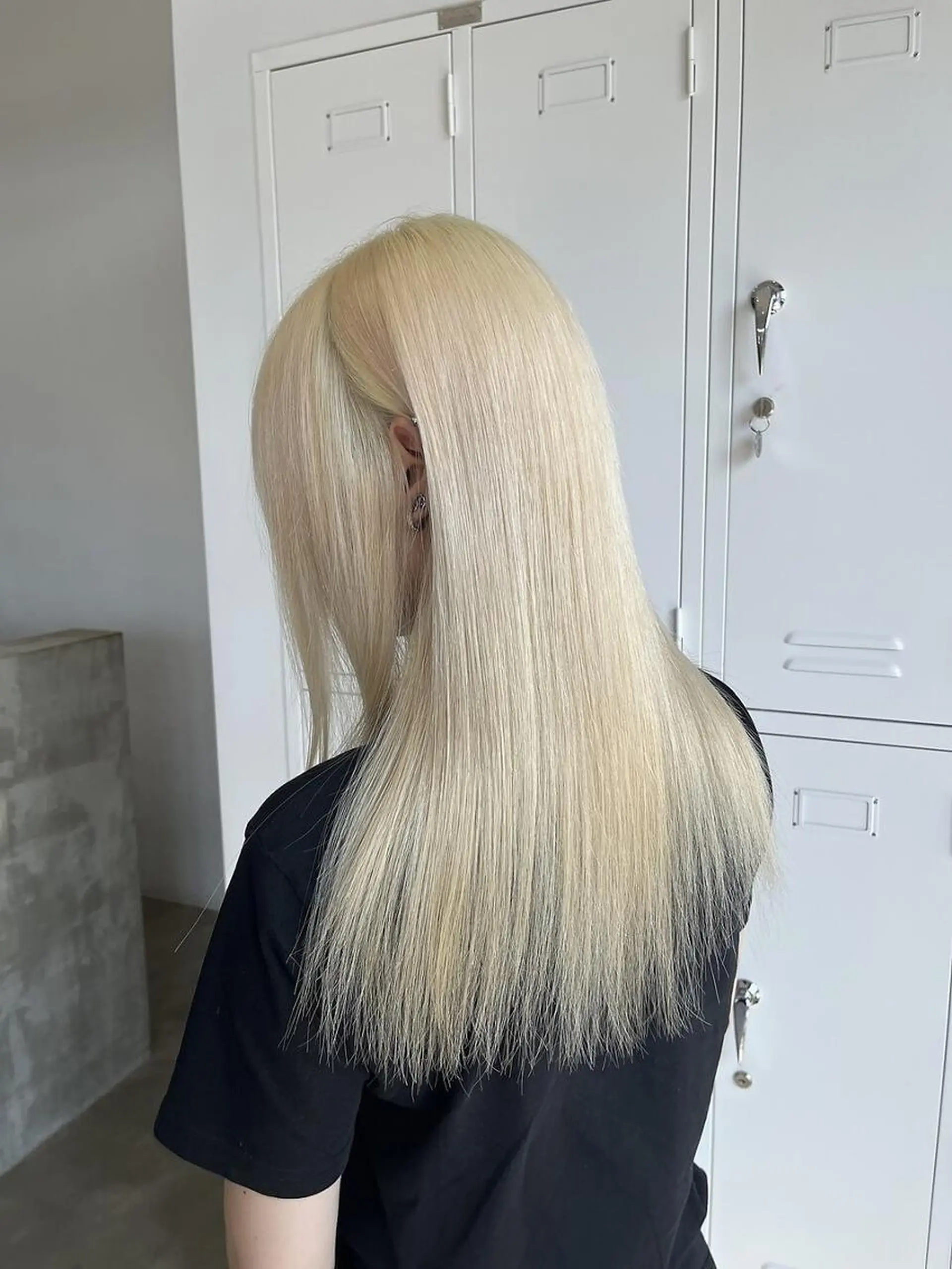 ミディアム ボブ ハイライト 髪質改善 韓国風ヘア レイヤーカット ヘアカラー Nought etre 西金沢のヘアスタイル