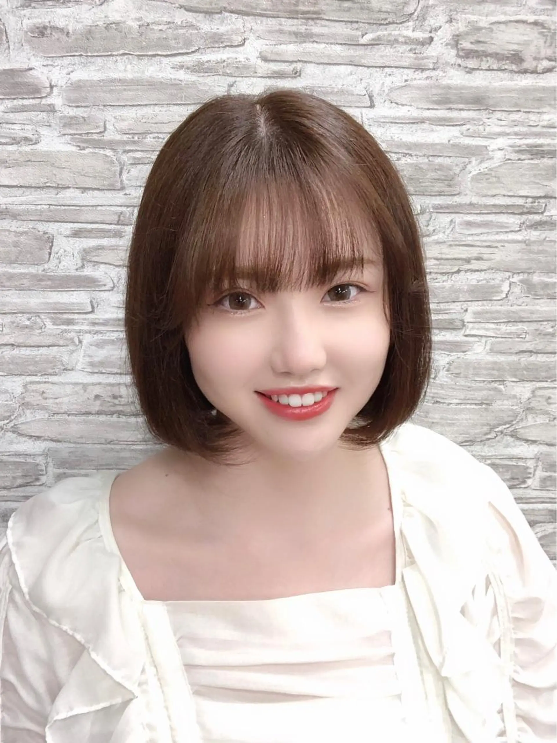ショート カラー カット ヘアカラー トリートメント ヘアセット 韓国ヘア🤍髪質改善 🇰🇷AKANEのヘアスタイル