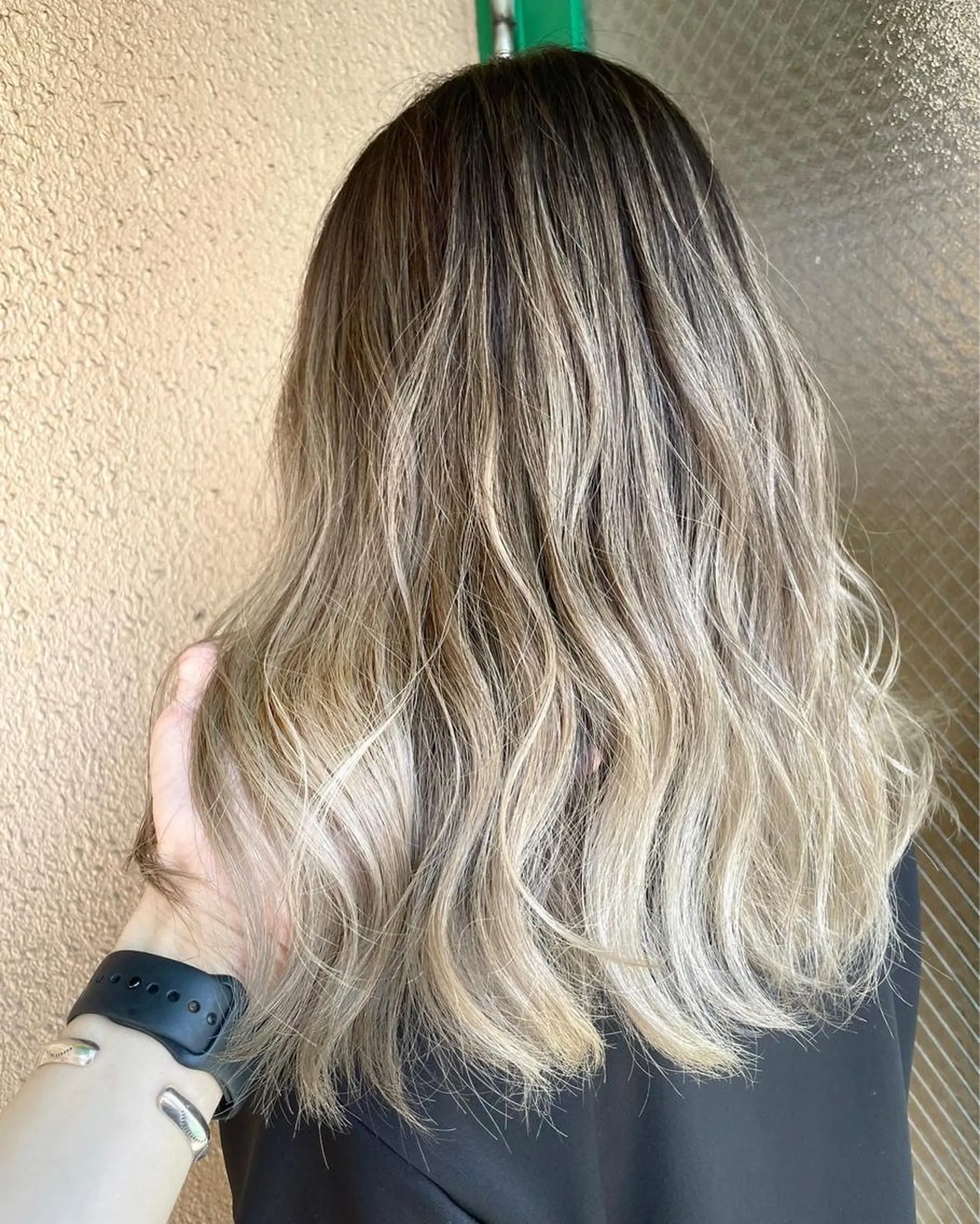 ミディアム カット ヘアカラー トリートメント 田中 聖也のヘアスタイル