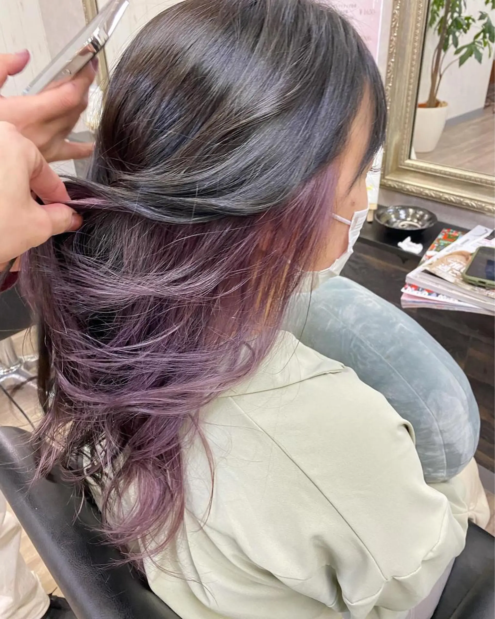 セミロング カラー N-plants 楓のヘアスタイル