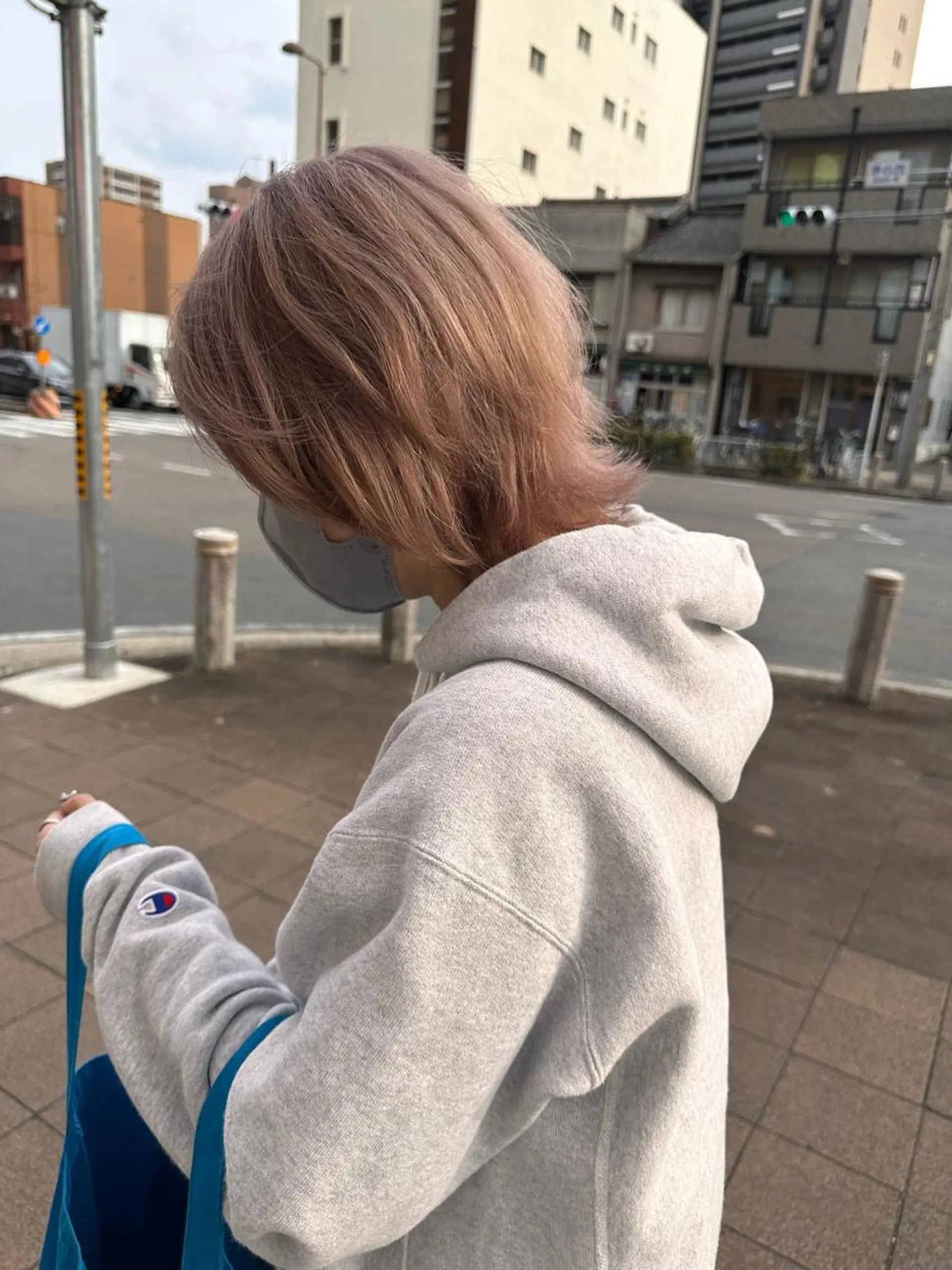 ショート カラー amy.所属・メンズカットパーマ/ ブリーチ高柳将太のヘアスタイル