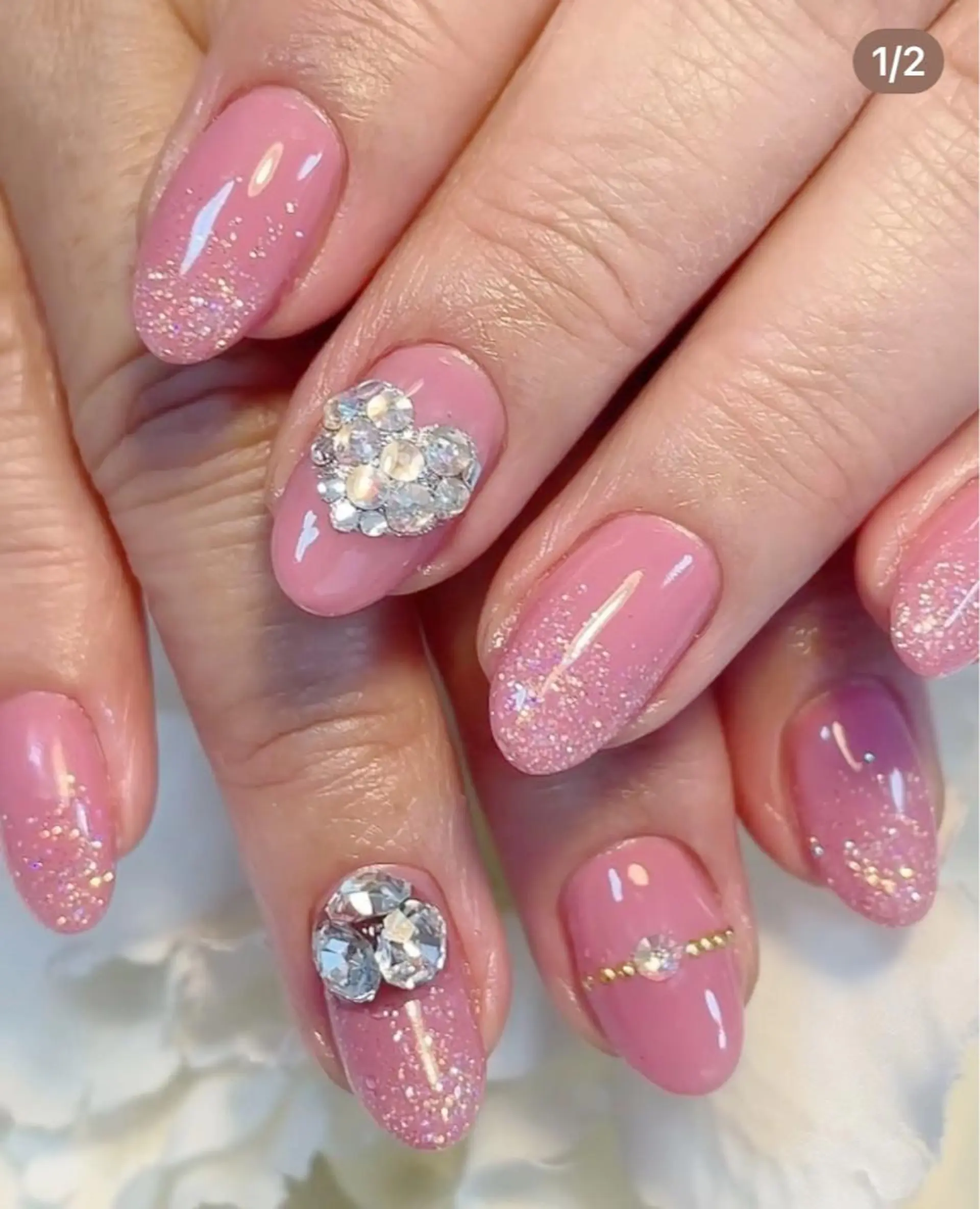 ミディアム ハンドネイル TAKAMATSU RINAのネイルデザイン