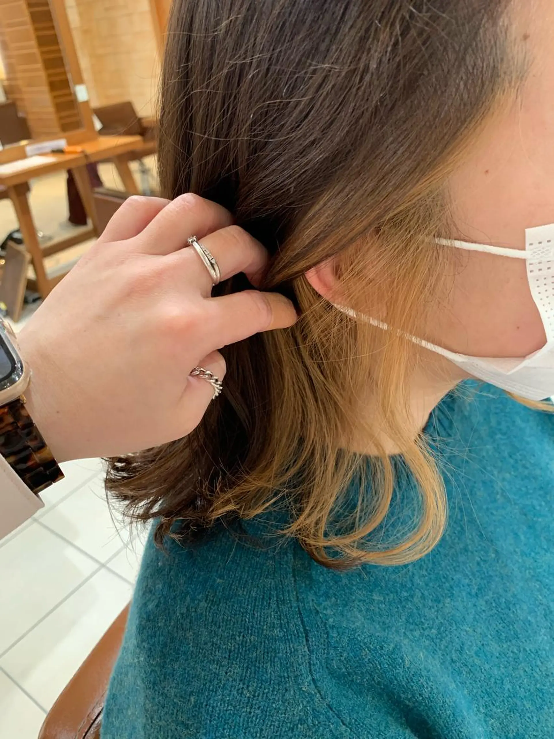 ミディアム カラー ヘアカラー トリートメント ハイトーンカラー🩵 耳ツボジュエリー👂のその他イメージ