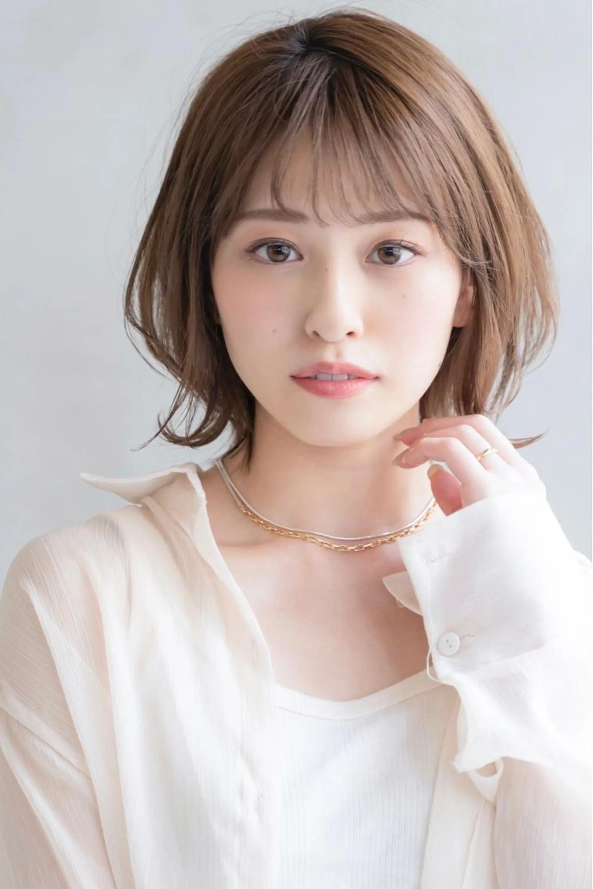 ショート ヘアカラー トリートメント ヘアセット 森田翔斗 顔周りレイヤーのヘアスタイル