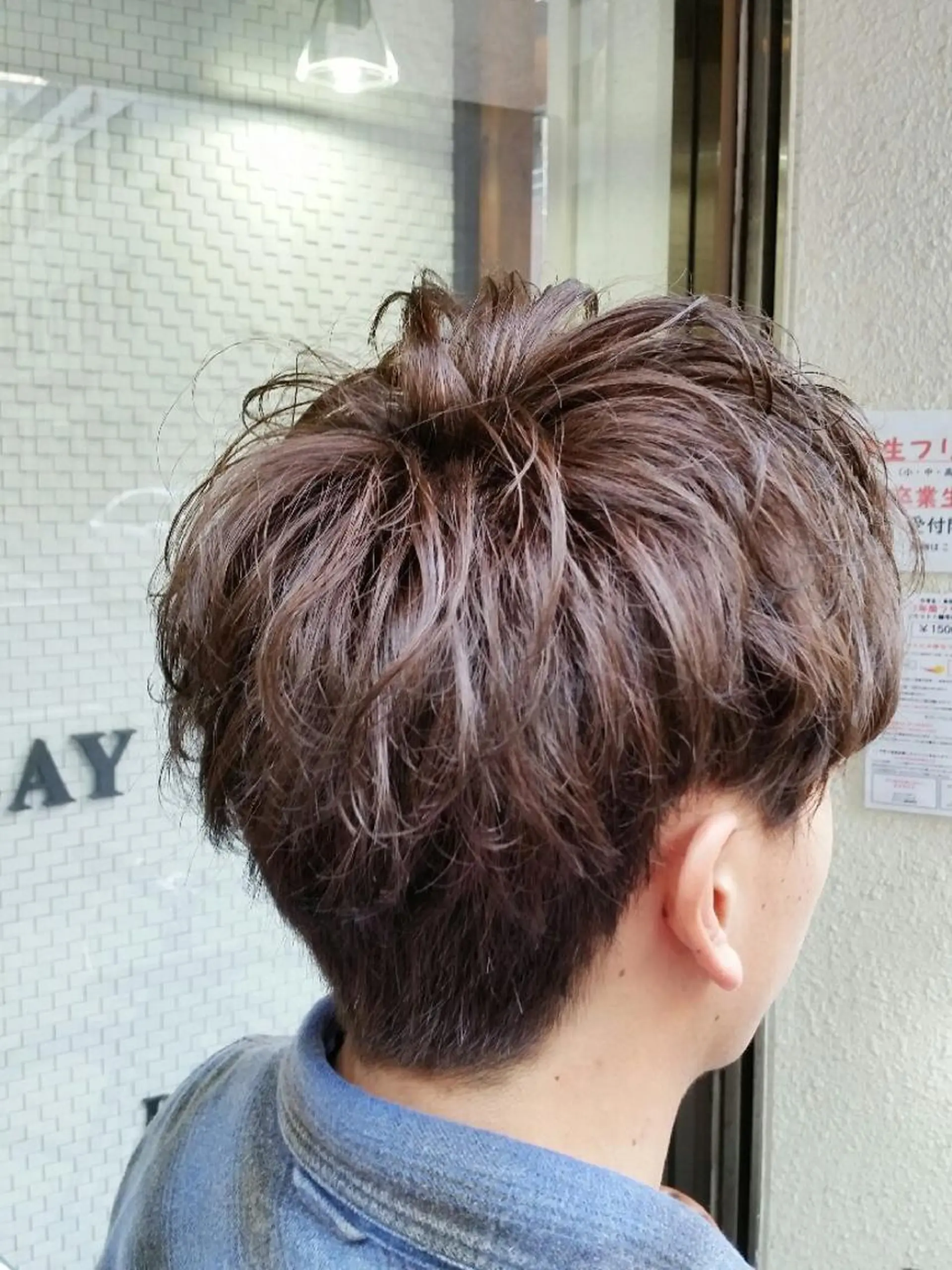 ショート メンズ メンズパーマ カット パーマ トリートメント 山中 誠一朗のヘアスタイル
