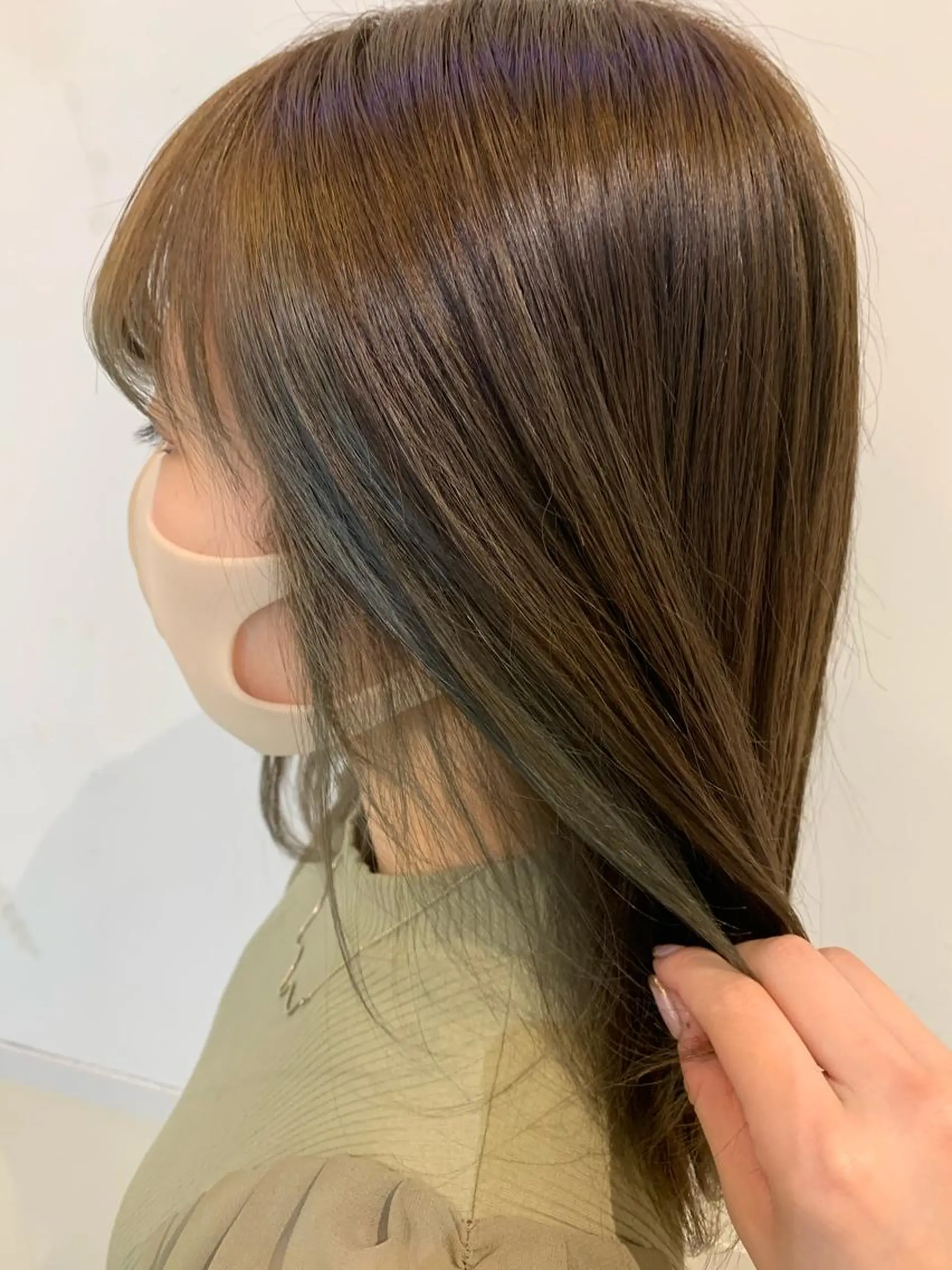 ミディアム 透けるbrown カラー🎗♡yukaのヘアスタイル