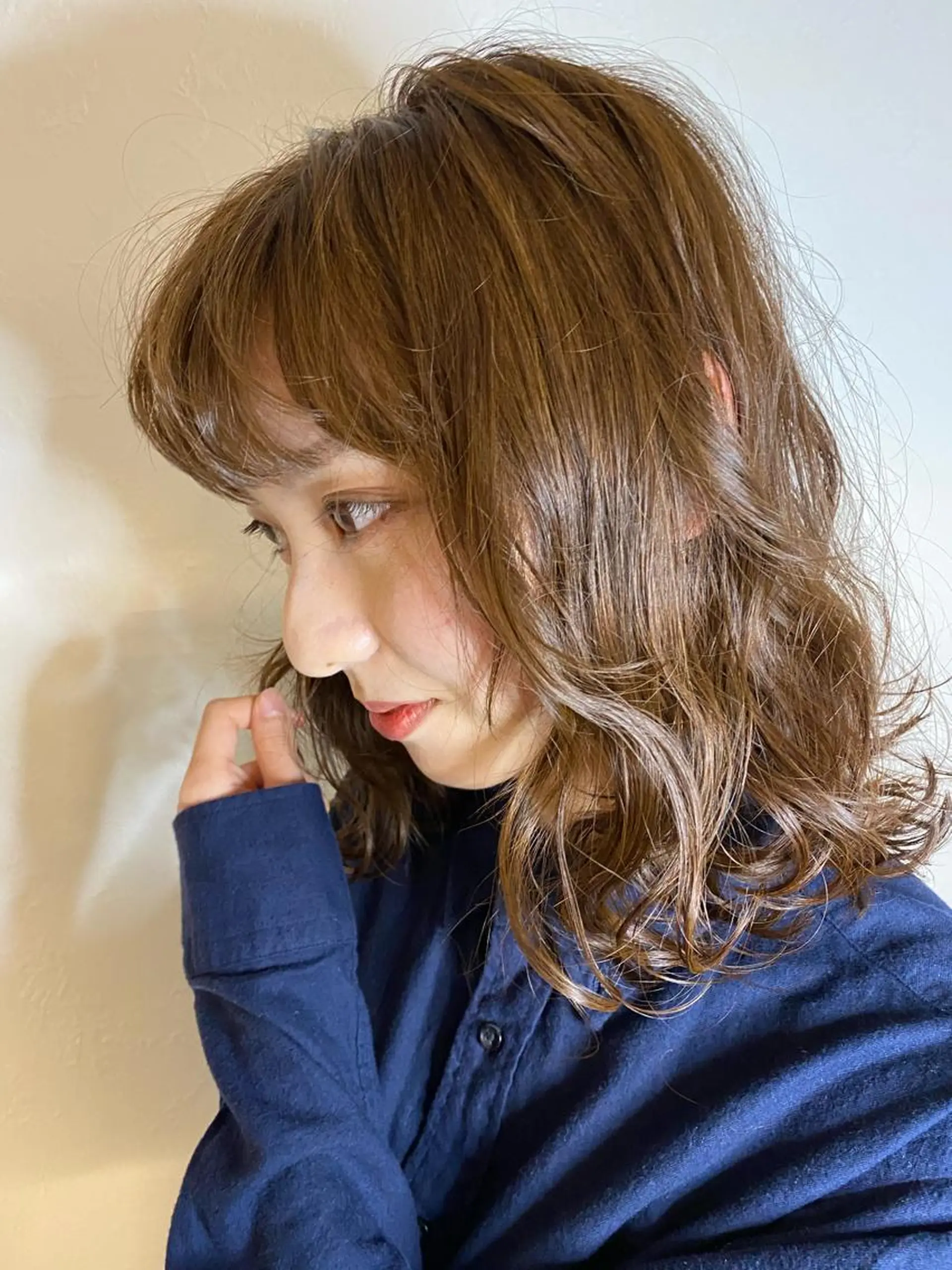 ミディアム カラー パーマ m ā l o. マァロのヘアスタイル