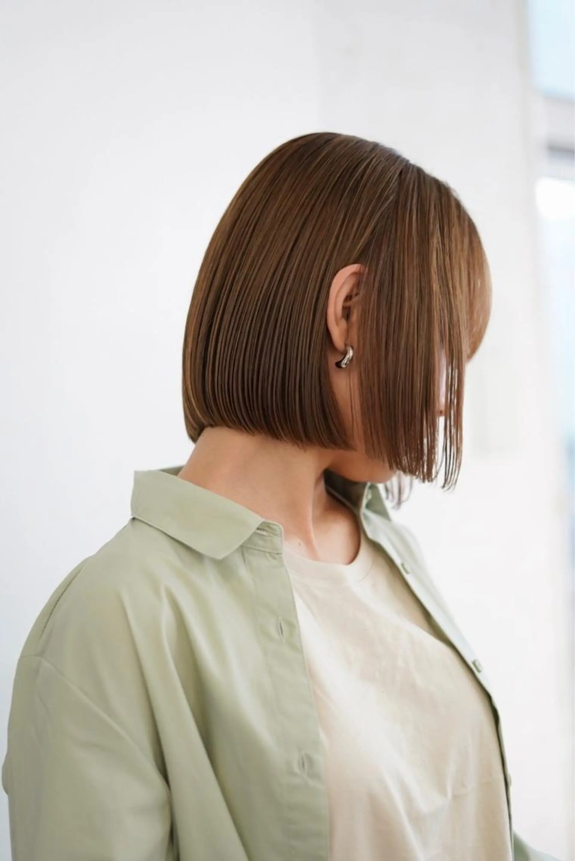 ショート カラー ベージュカラー 透明感カラー cinq所属・ハイライトカラー ❤︎hirokoのヘアスタイル