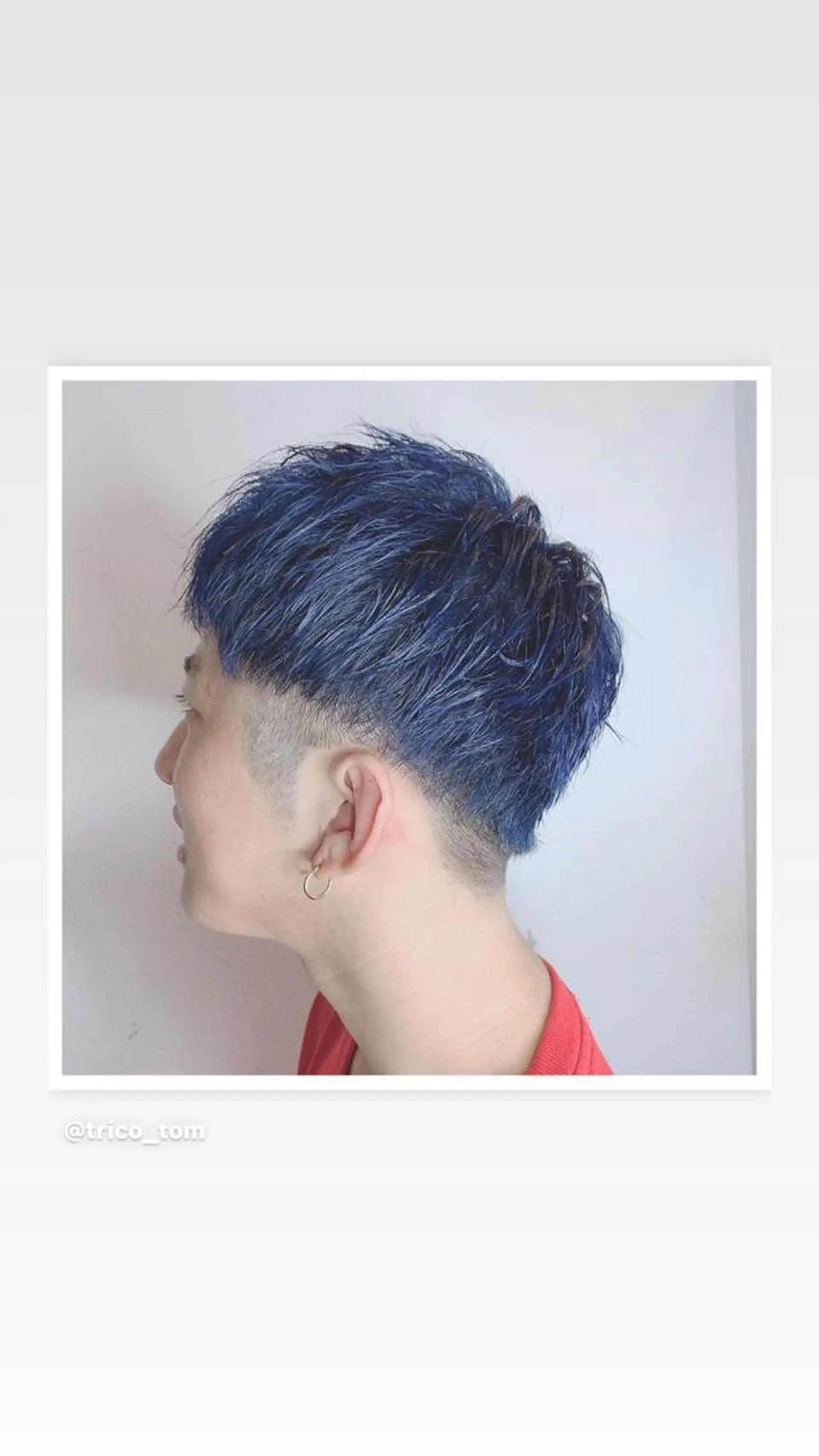 ショート カット 似合わせ/ブリーチ カラー.岡田友仁のヘアスタイル