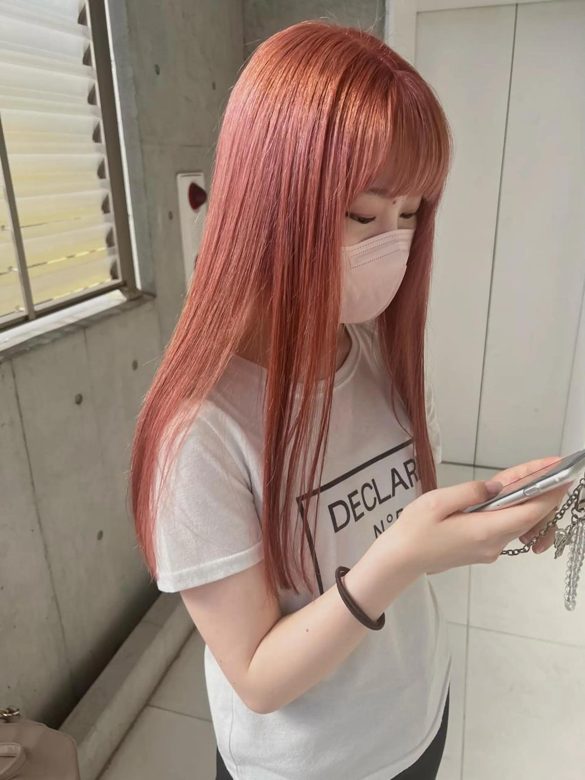 ロング カラー ヘアカラー トリートメント "小顔カット" Fuko.のヘアスタイル