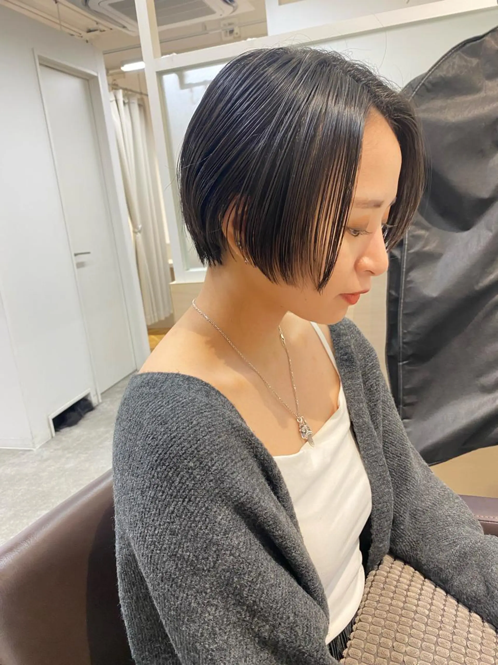 ショート カラー カット ヘアカラー トリートメント IVORY.所属・🟩白髪ぼかし/ボブ /ショートヘア/大司のヘアスタイル