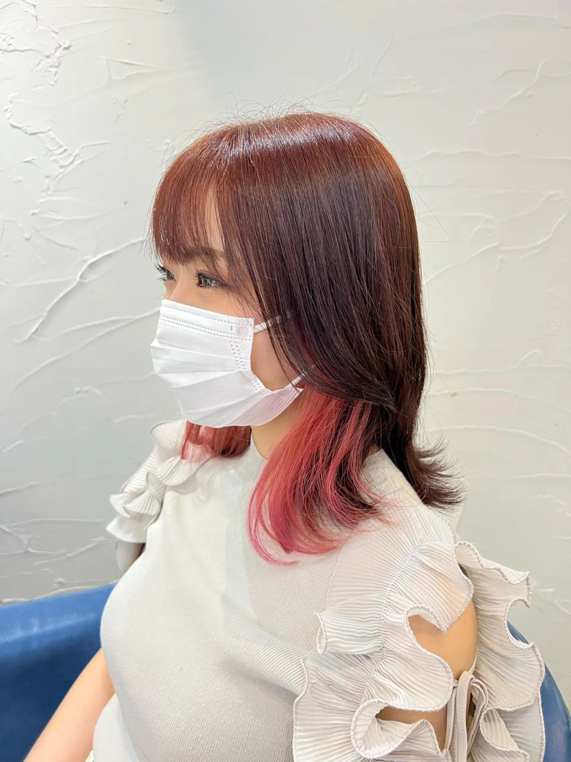 セミロング カラー uros.所属・メンズパーマ/ エクステ🌞セナのヘアスタイル