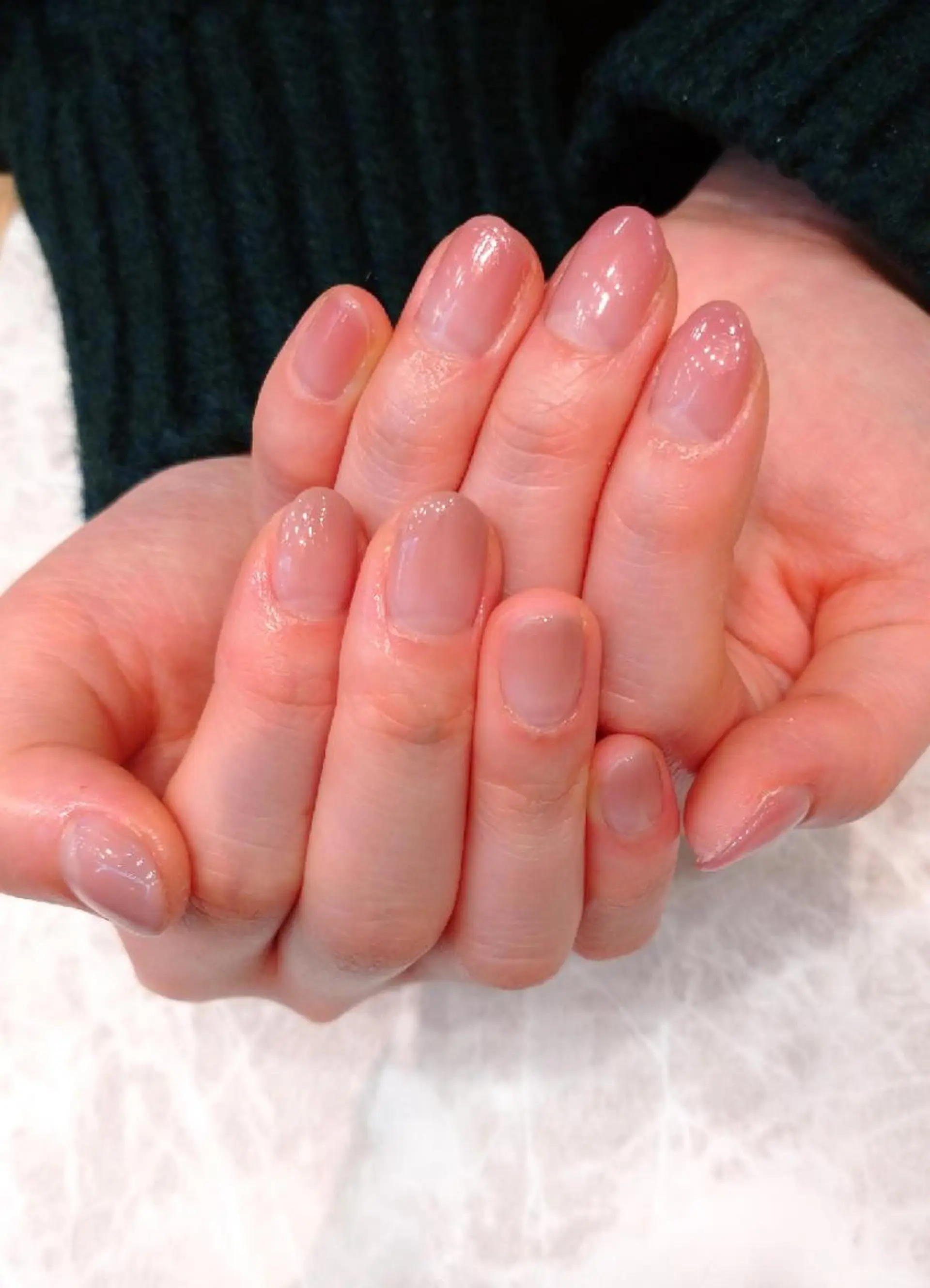 ネイル ブラウン ジェルネイル グラデーション オフィスネイル パラジェル ハンドネイル 會田 瑠衣のネイルデザイン