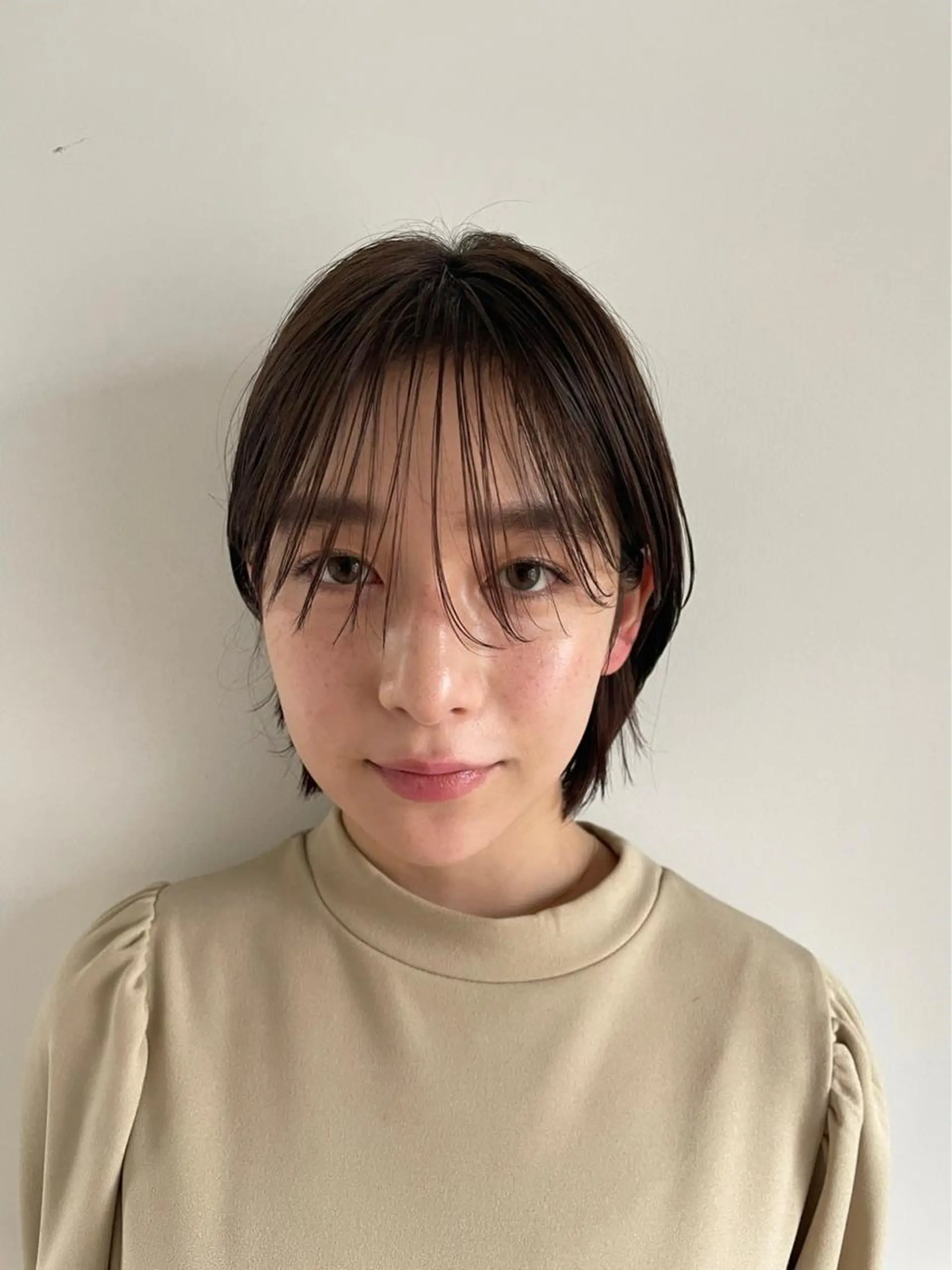 ミディアム カラー パーマ ショートボブ アディクシーカラー ブリーチ ブロンド ブルーカラー カット ヘアカラー トリートメント CEINE【セーヌ】 三軒茶屋のヘアスタイル