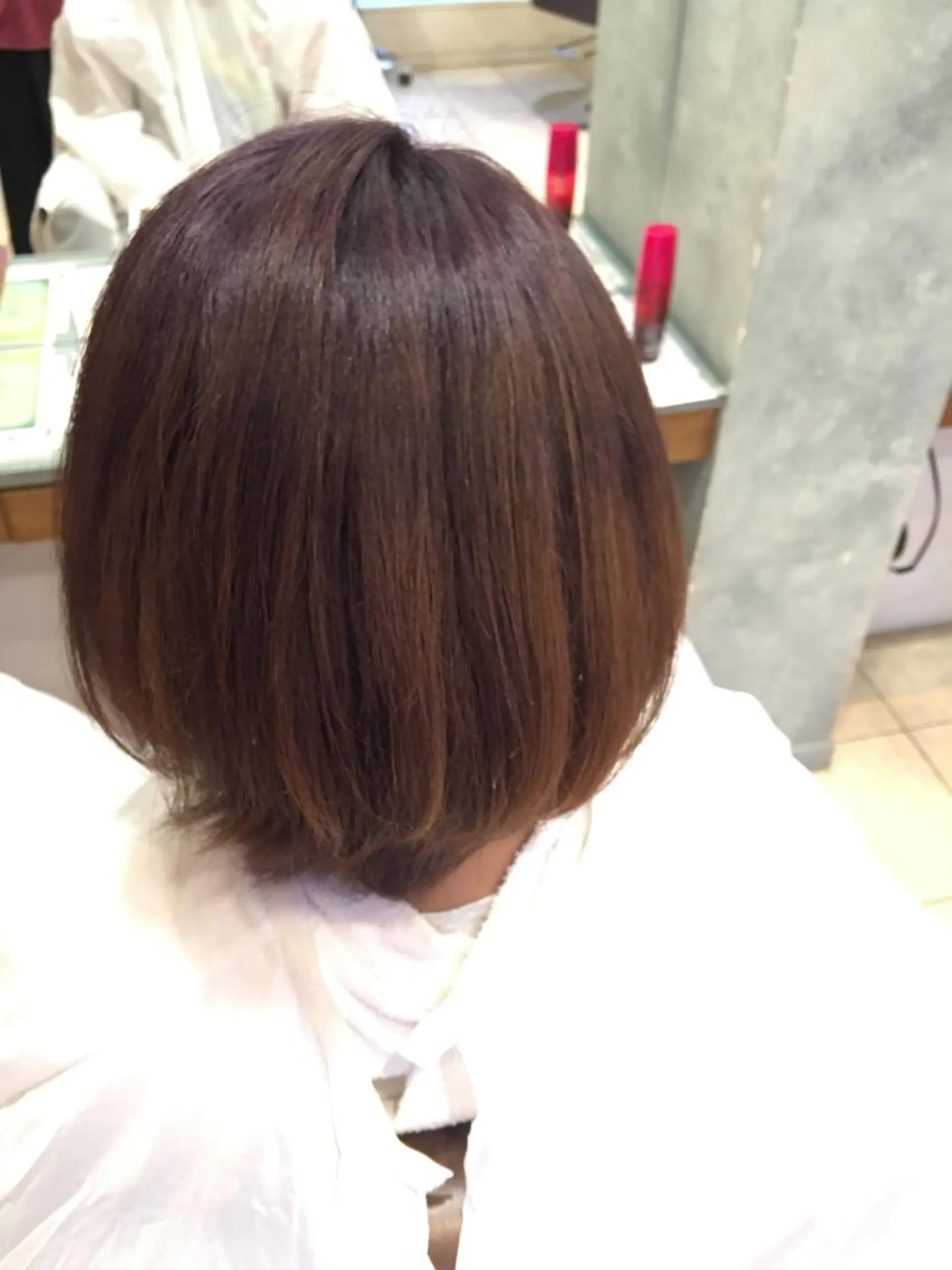 ミディアム カラー ブラウンカラー グラデーションカラー ラベンダーカラー ラベンダーブラウン パープルカラー ブリーチカラー🌈 嘉名 真樹のヘアスタイル