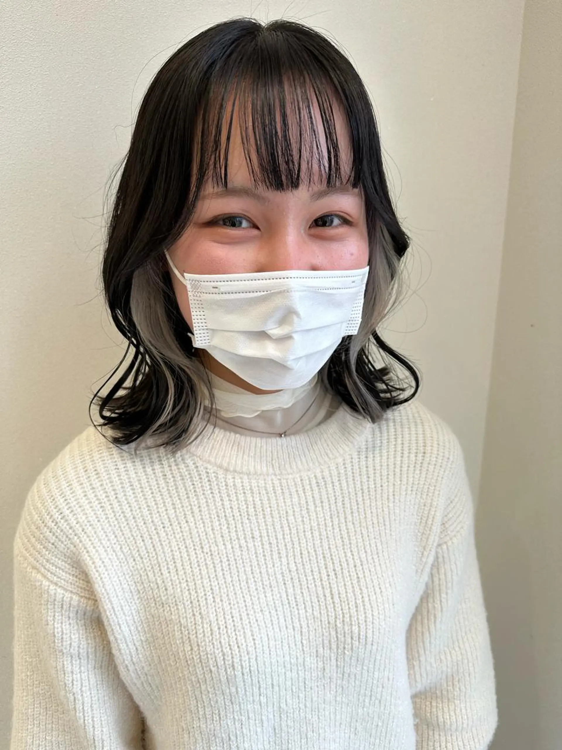 ミディアム カラー カット 💘韓国カラー💘 クルミのヘアスタイル