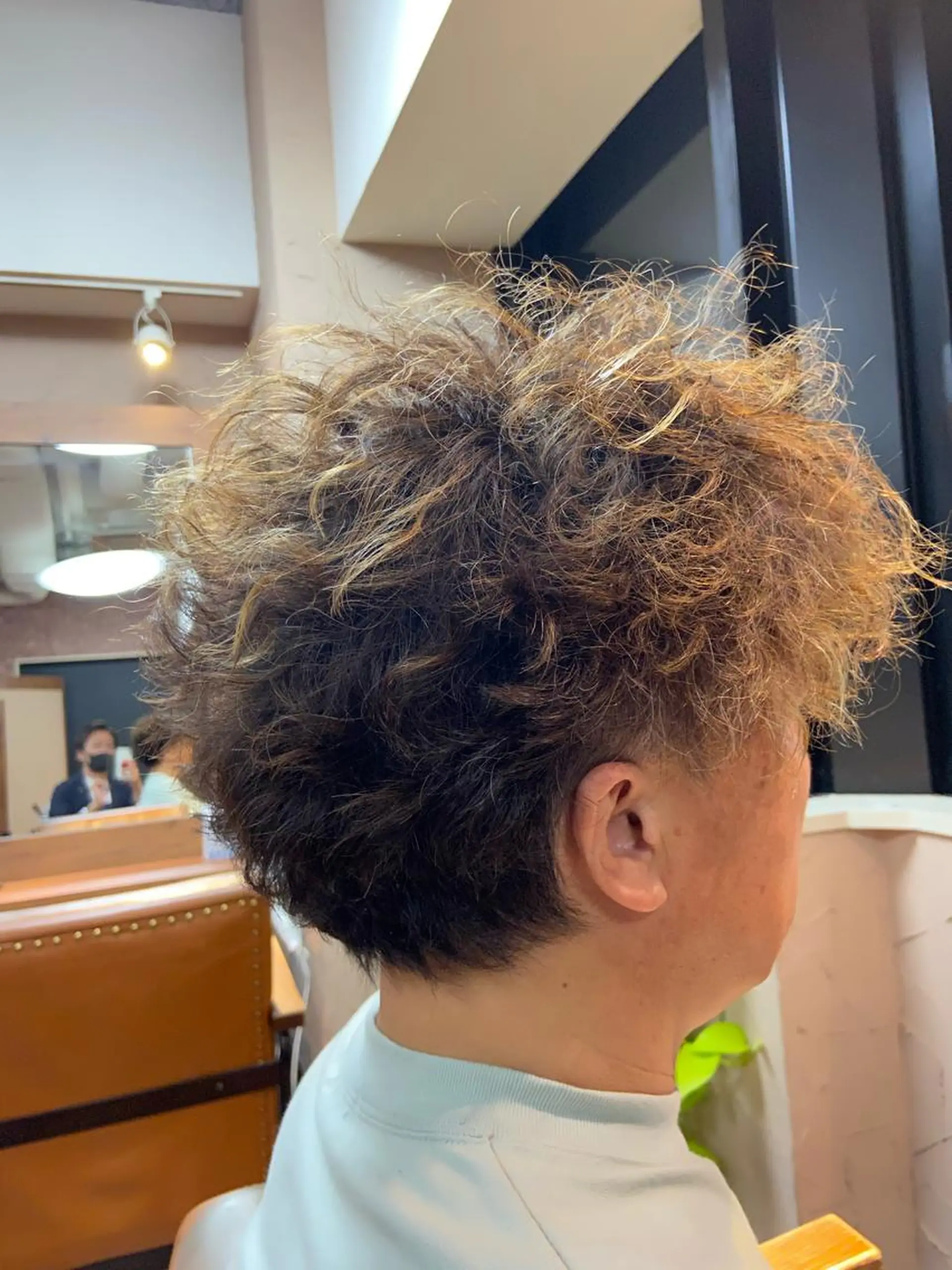 ショート カラー パーマ メンズ マッシュ メンズパーマ ショートヘア パーマ スローエイジング/ ダメージレス鈴木慎一のヘアスタイル