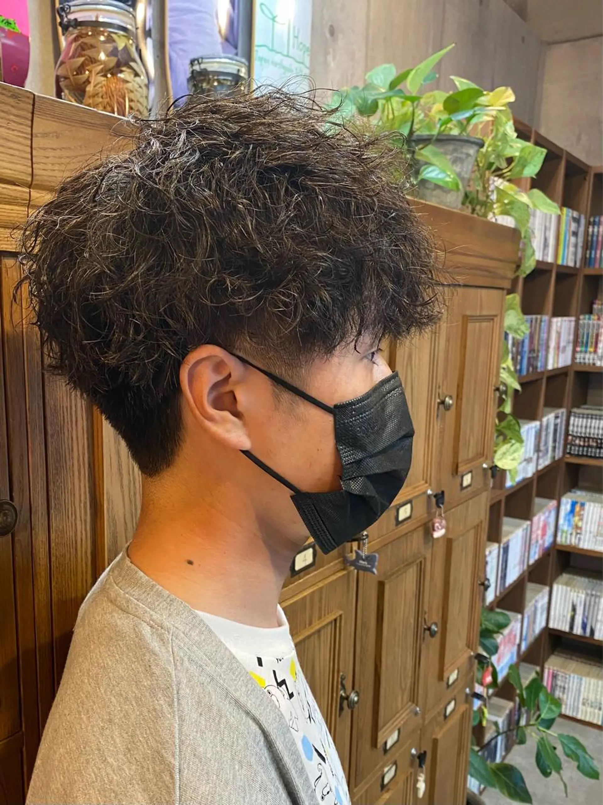 ショート パーマ メンズ 【扉gate】野崎 英幸のヘアスタイル