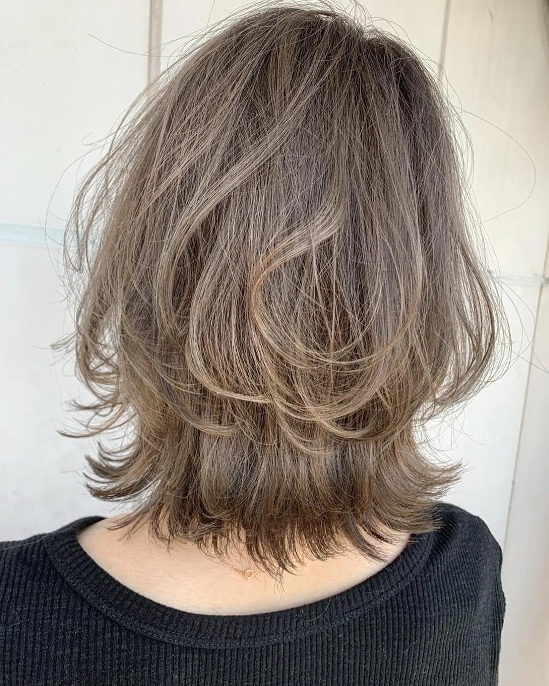 ミディアム カラー カット ヘアカラー トリートメント 髪質改善will hairdesignのヘアスタイル