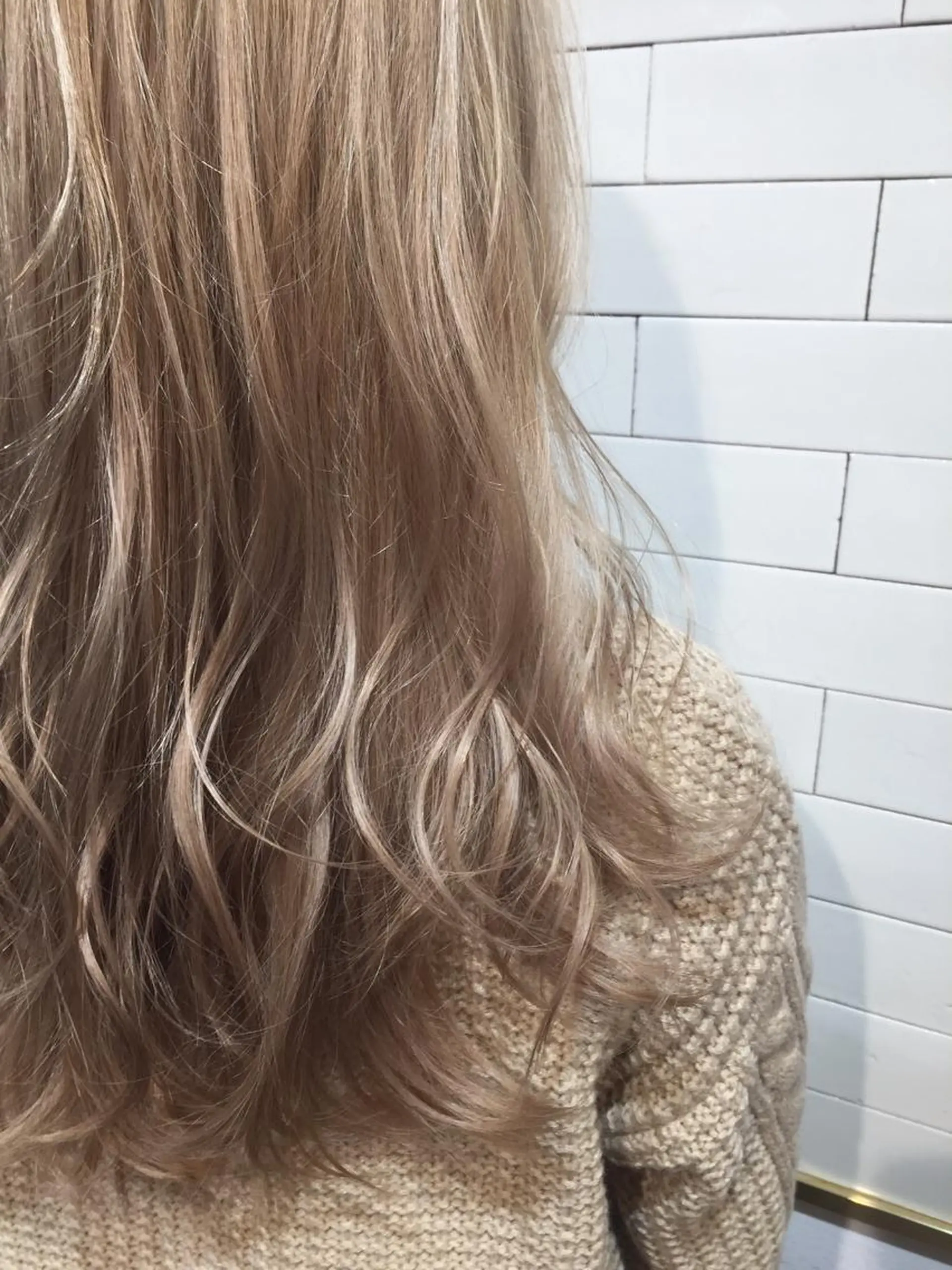 セミロング カラー トップスタイリスト 👑田添幹宜のヘアスタイル