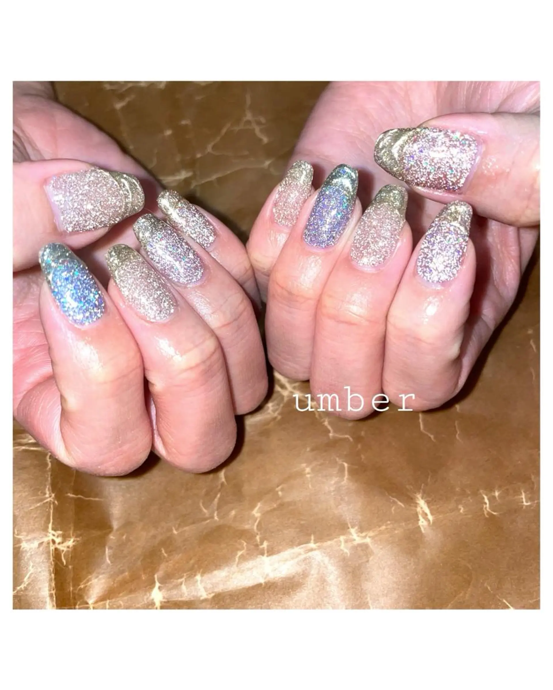 ネイル クリアネイル フラッシュネイル フットネイル フレンチネイル マグネットネイル ハンドネイル umber 三茶1分のネイルデザイン