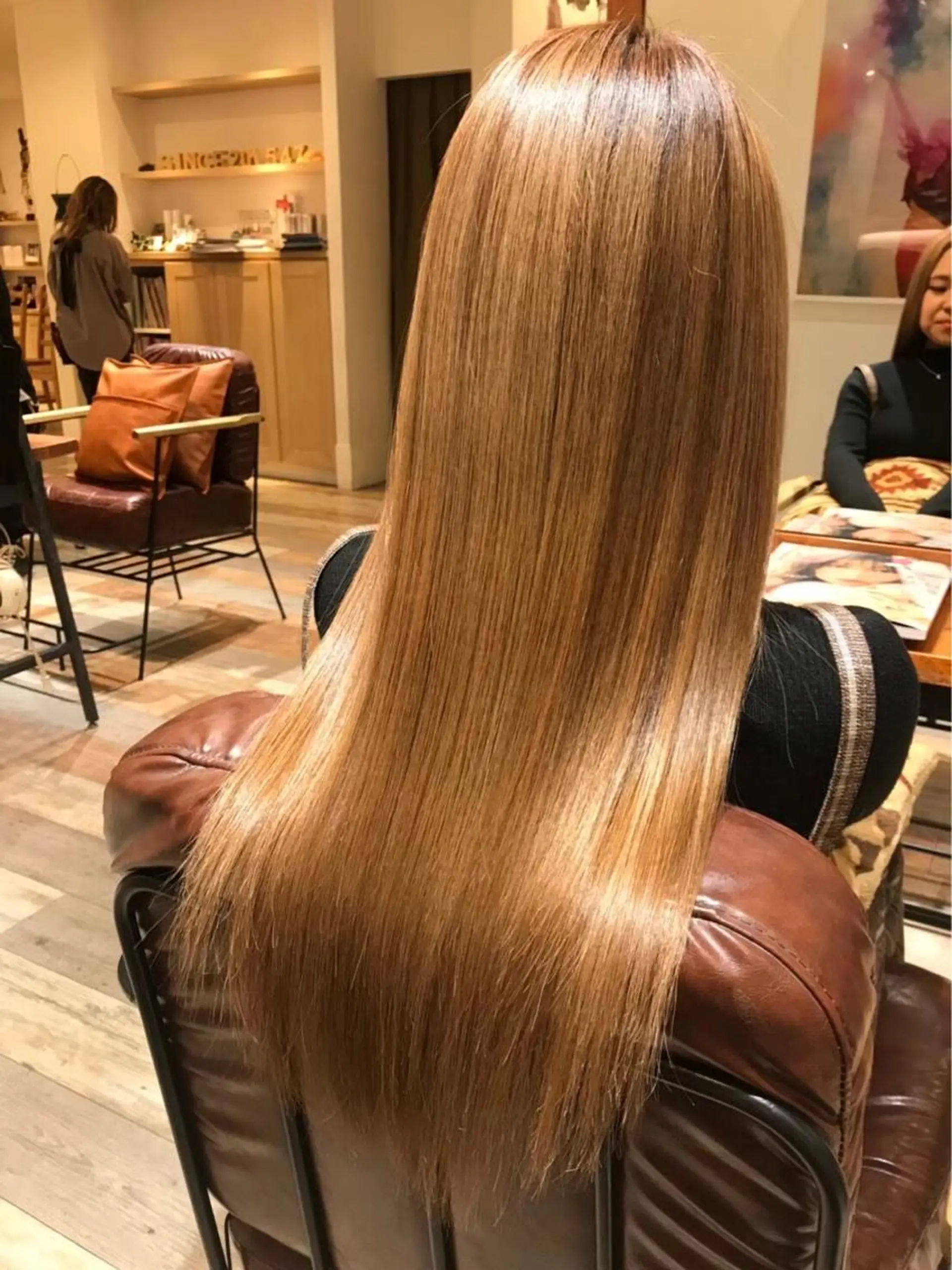 ロング 酸性ストレート 縮毛矯正 透明感韓国ヘア♡ みつきのヘアスタイル