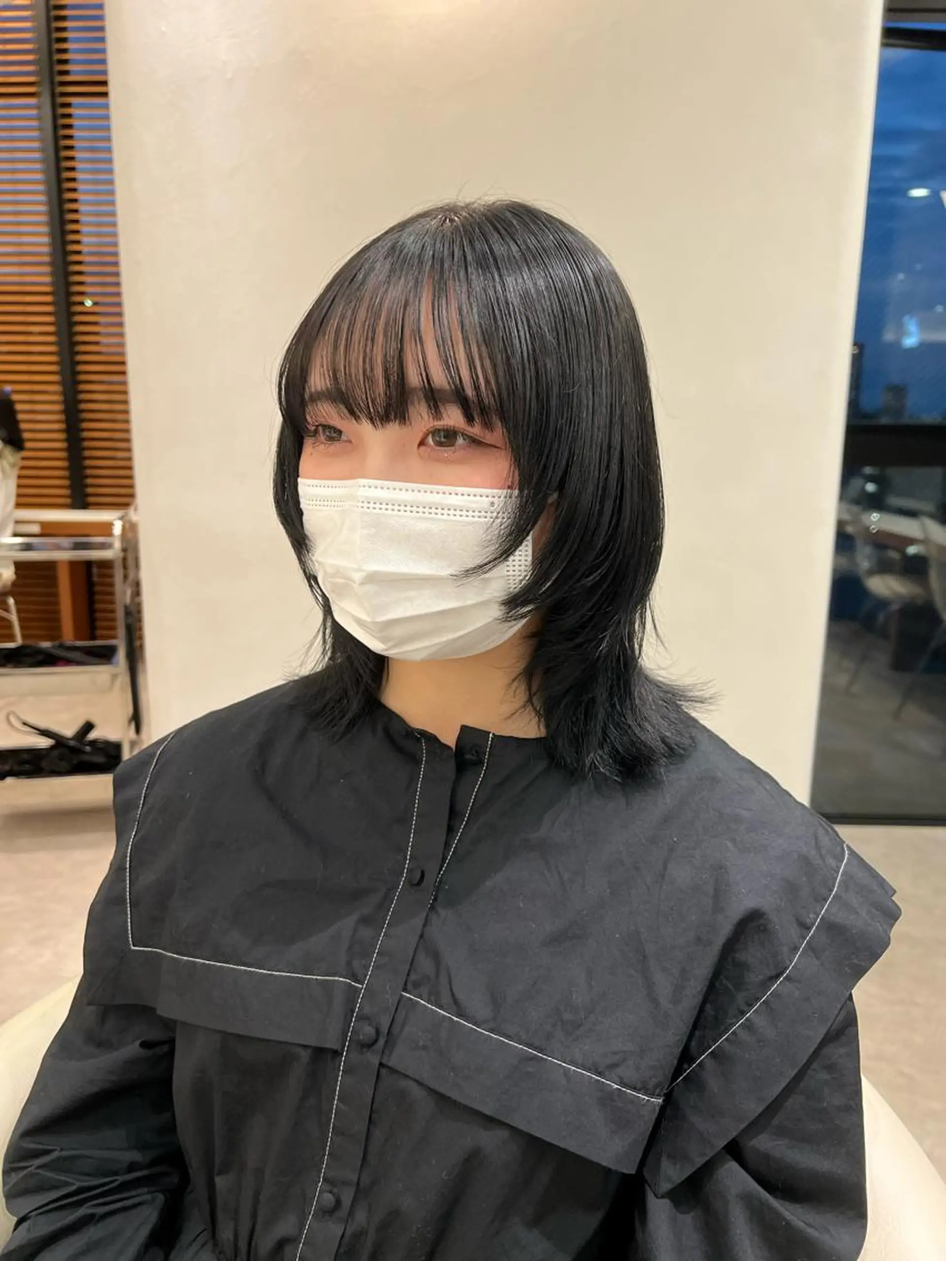 セミロング カラー ハイレイヤー 韓国風ヘア レイヤーカット 韓国レイヤー🇰🇷 韓国研修◎渋谷カイトのヘアスタイル