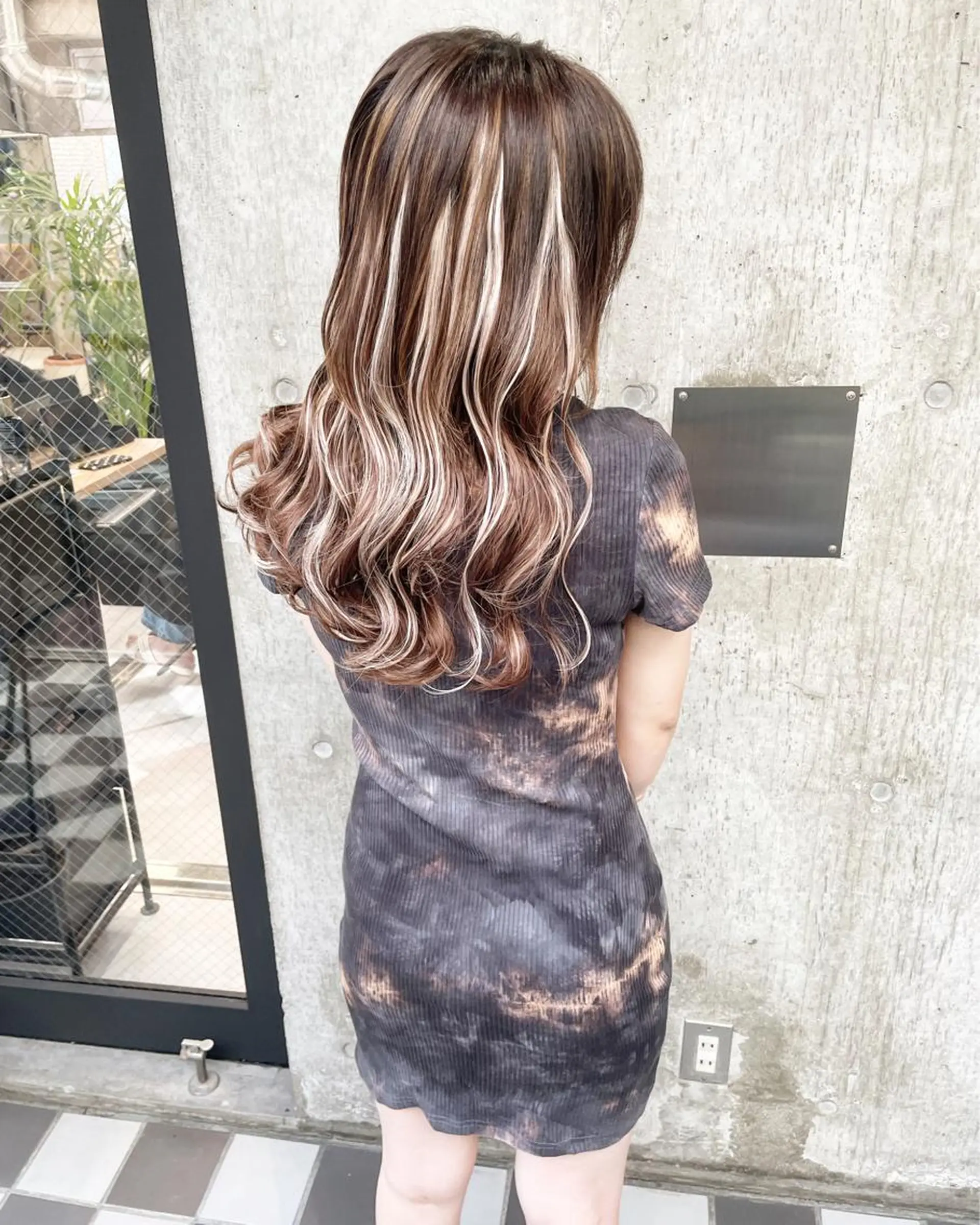 ロング カラー ヘアアレンジ ヘアカラー エクステ TATSUYA アートディレクターのヘアスタイル