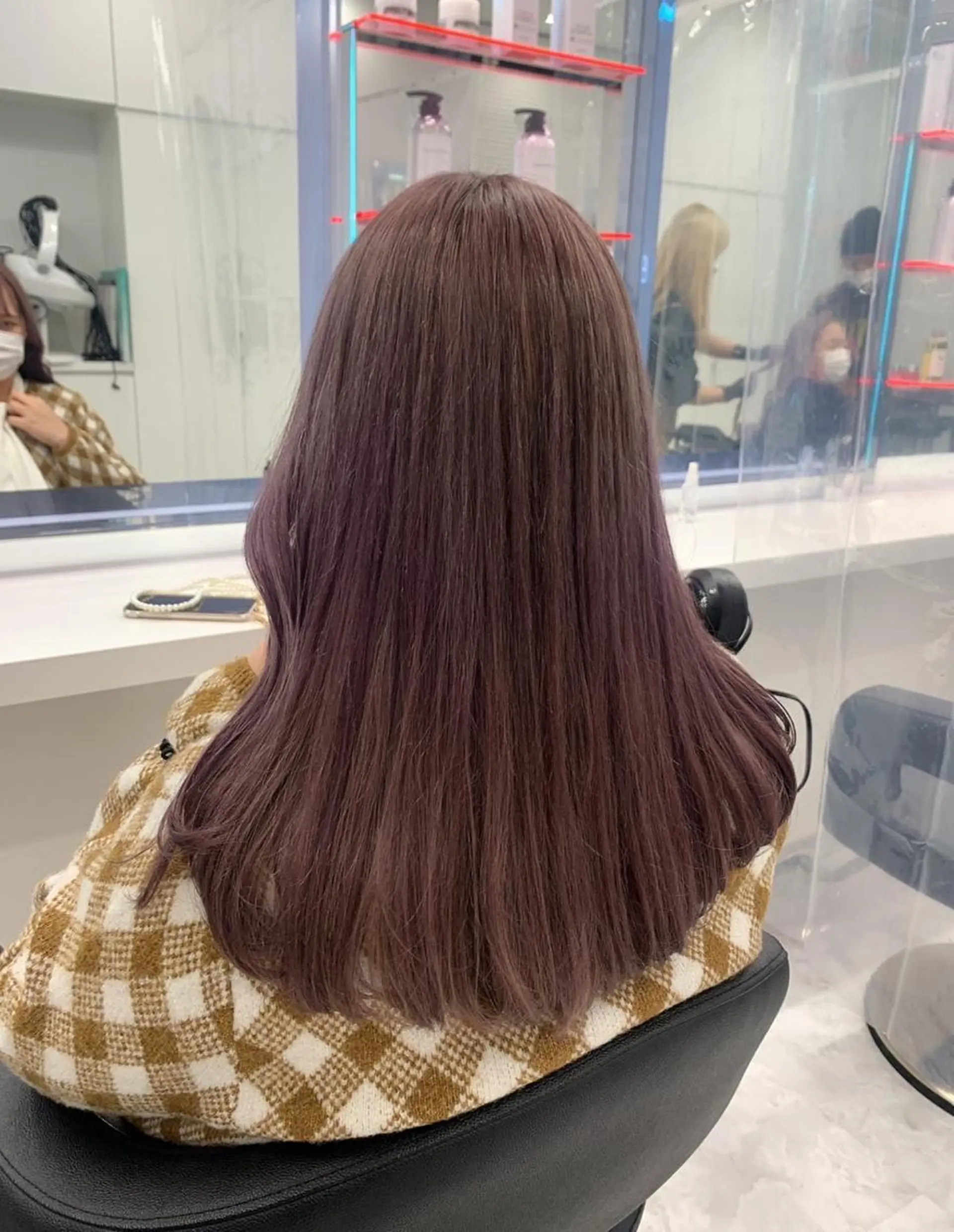 ロング カラー ヘアアレンジ Ella所属・nana【艶髪】/ レイヤー/縮毛矯正のヘアスタイル