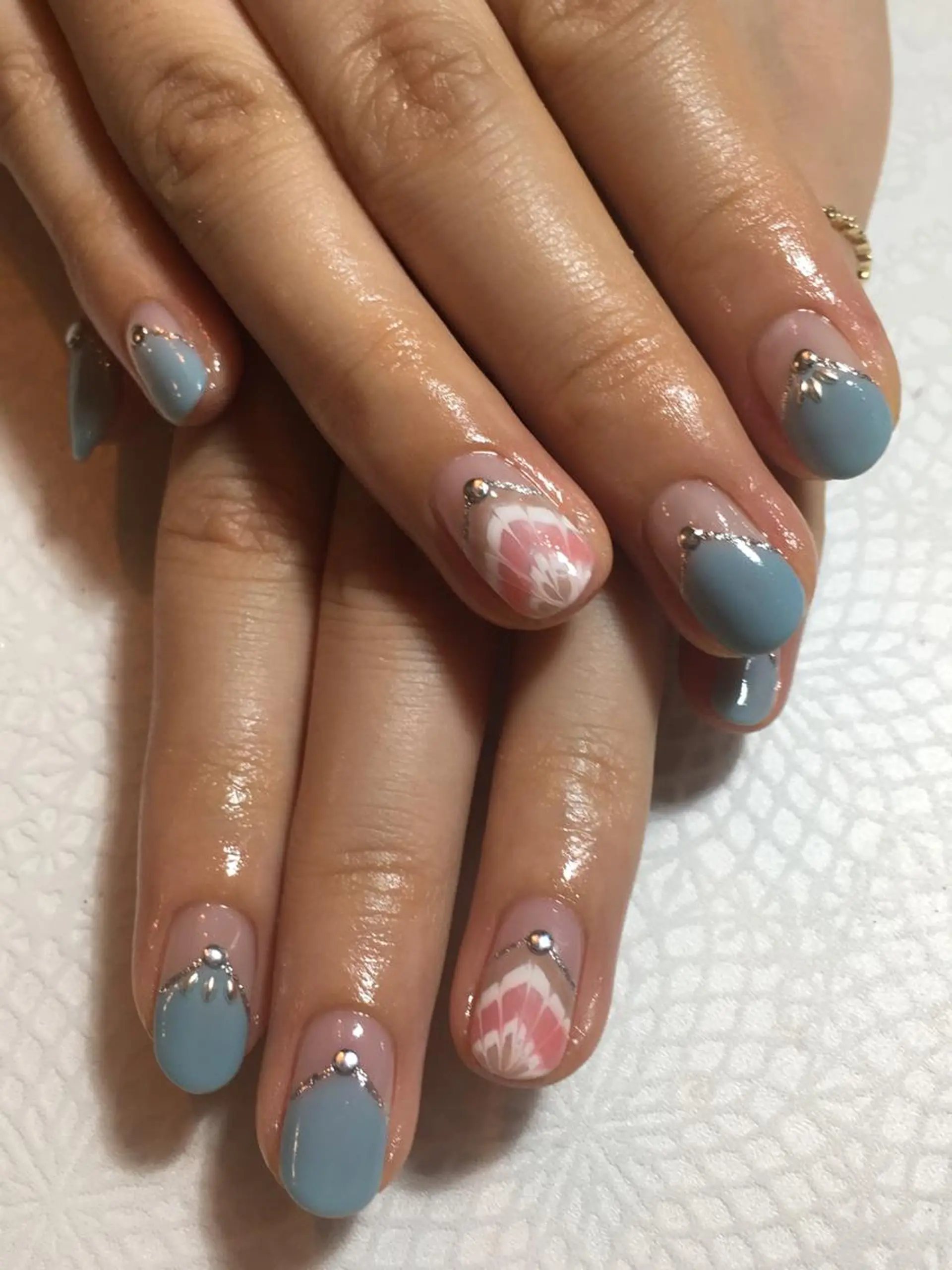 ネイル ピーコックネイル 古川 里美のネイルデザイン