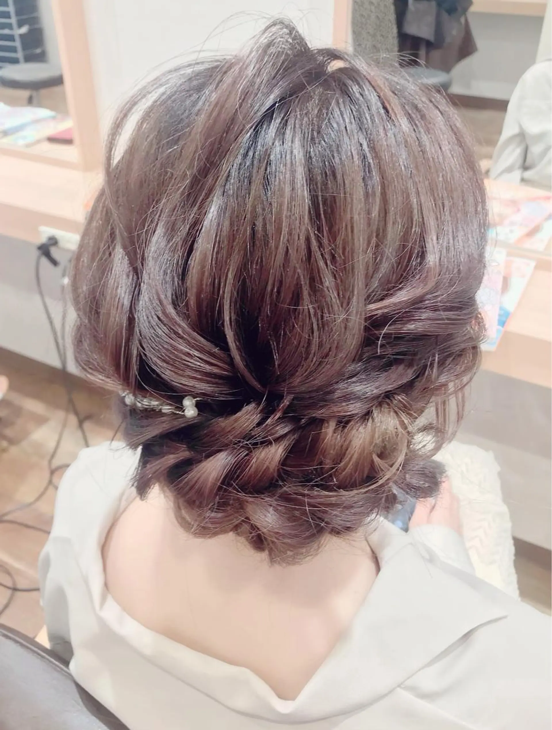 セミロング ヘアアレンジ ヘアセット GRANLUSSO 〜グランルッソ駅前店所属・木口 嘉美のヘアスタイル