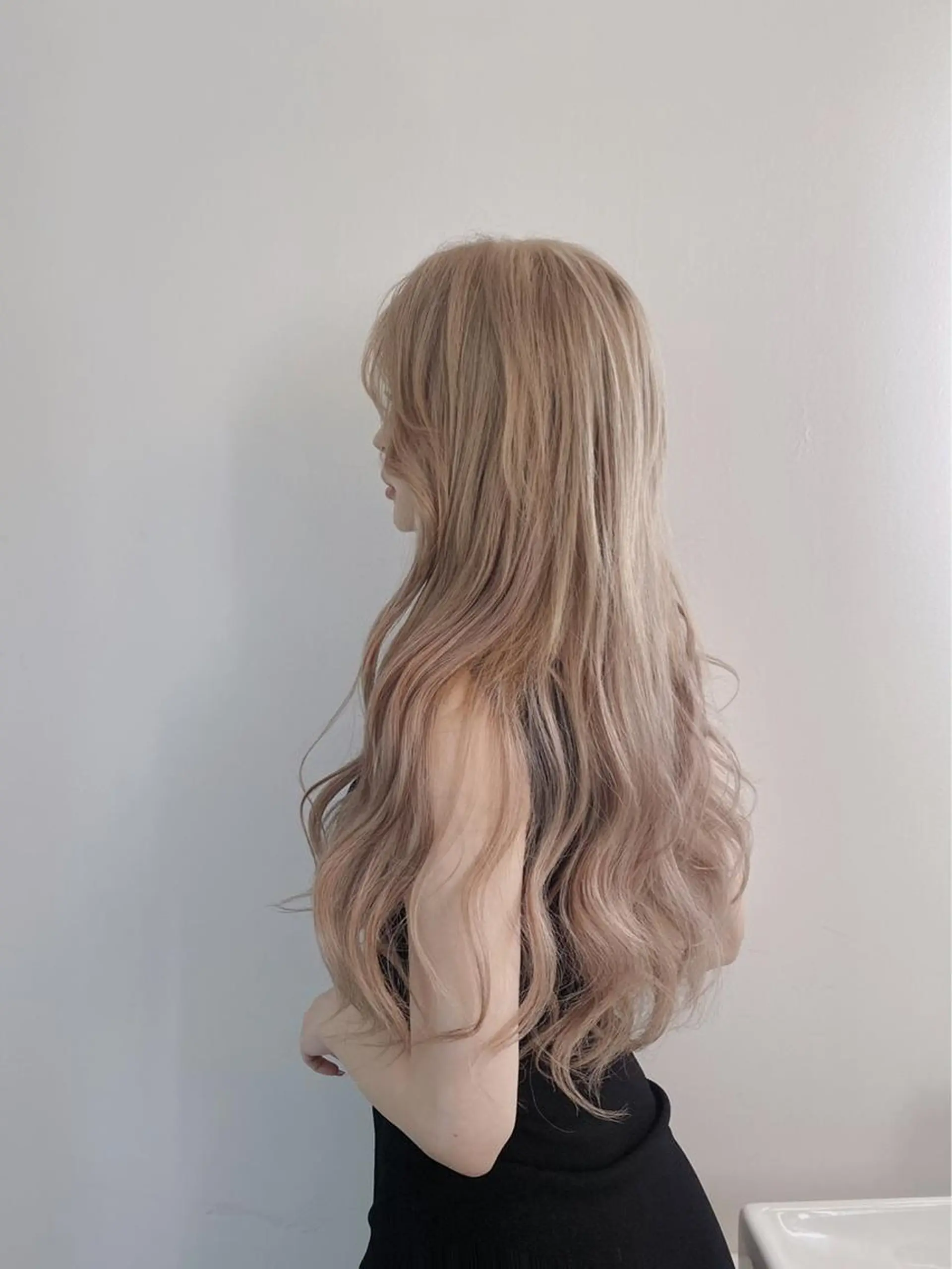 ロング カラー 韓国風カラー エクステ 韓国風ヘア カット ヘアカラー トリートメント 韓国カラー/エクステ carryのヘアスタイル