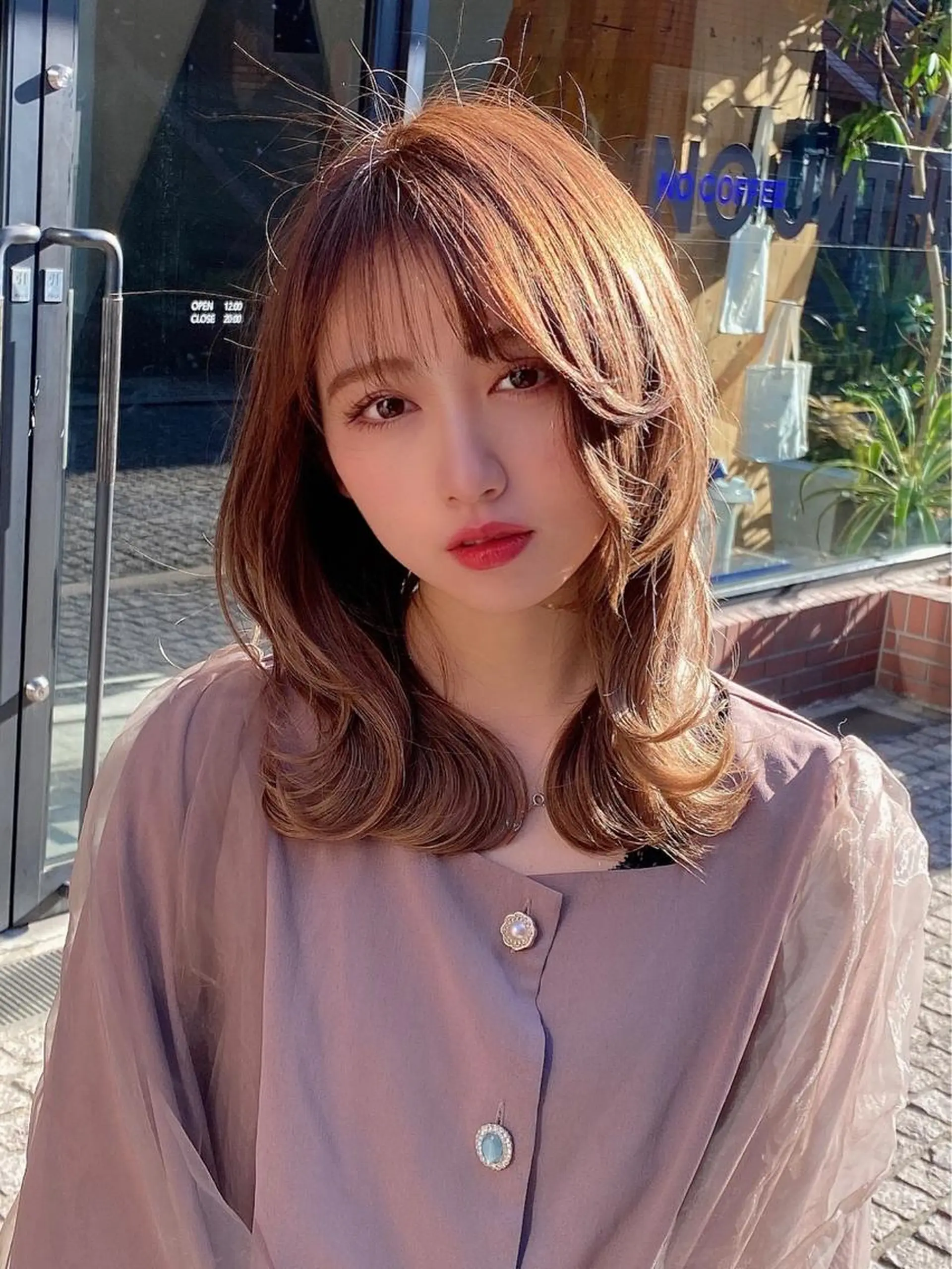 セミロング パーマ セミロングパーマ くびれヘア トリートメント デジタルパーマ ETOWA shinjuku所属・小顔似合わせ提案/ レイヤー/川澄かずまのヘアスタイル