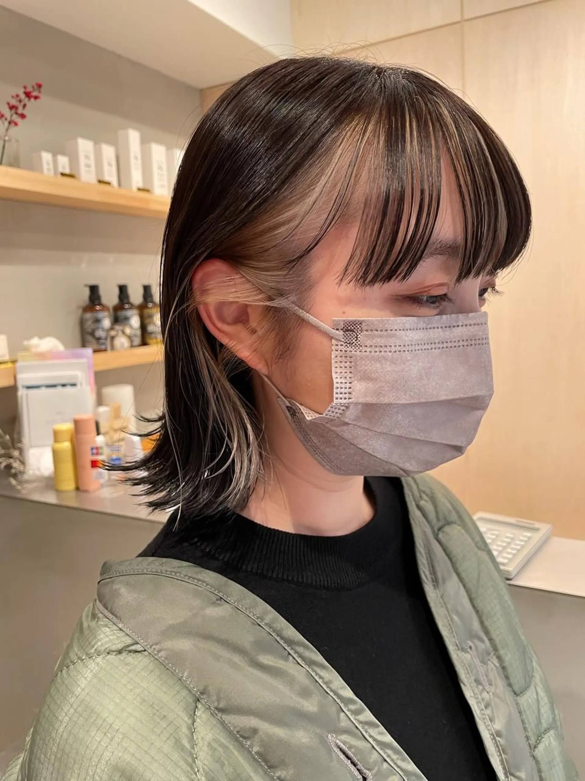 ミディアム カラー ヘアカラー トリートメント ヘッドスパ ヘアセット SALOWIN下北沢所属・hazuki 🌝のヘアスタイル