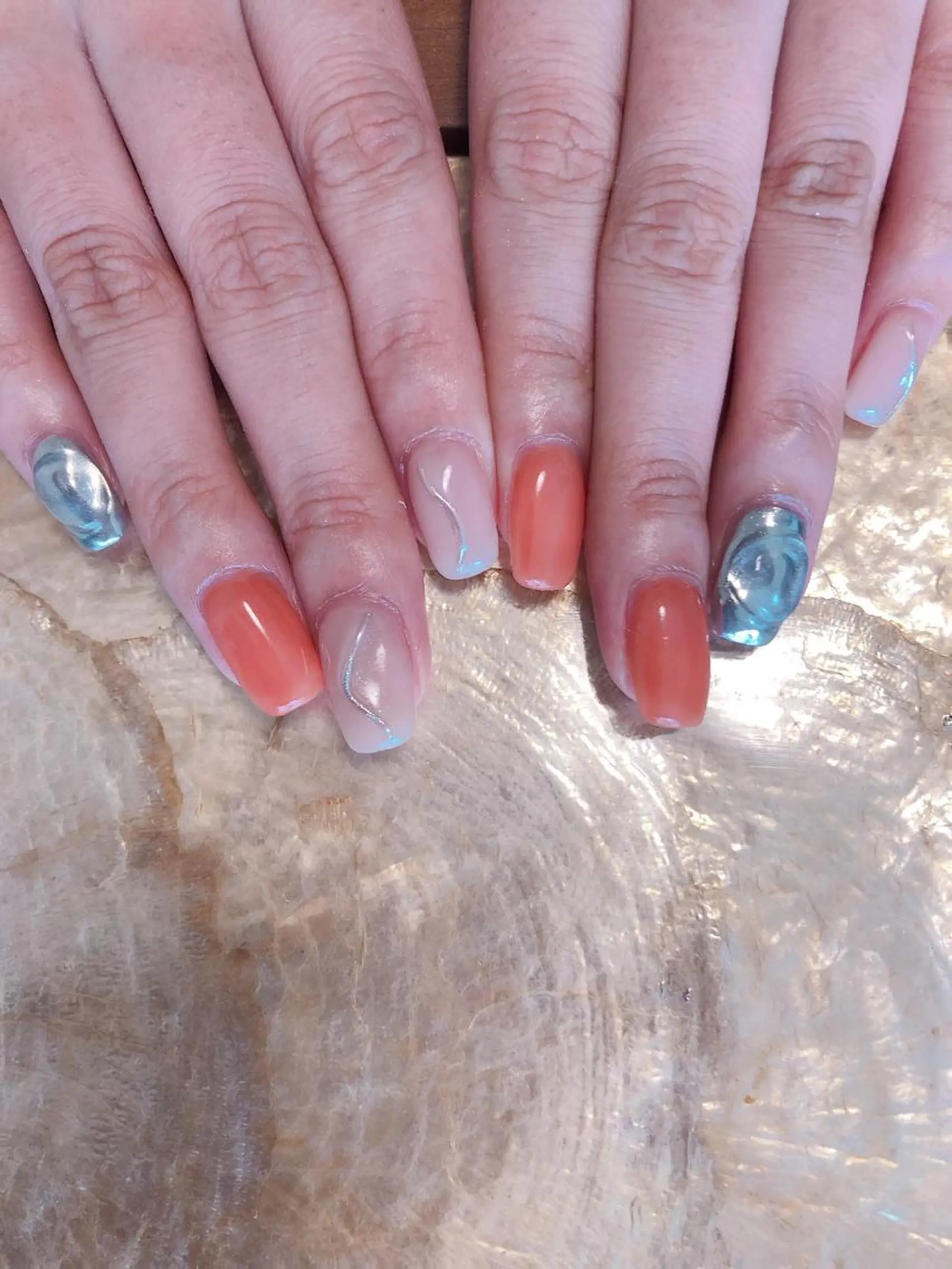 ネイル ニュアンスネイル Mogu nail 二子玉川のネイルデザイン