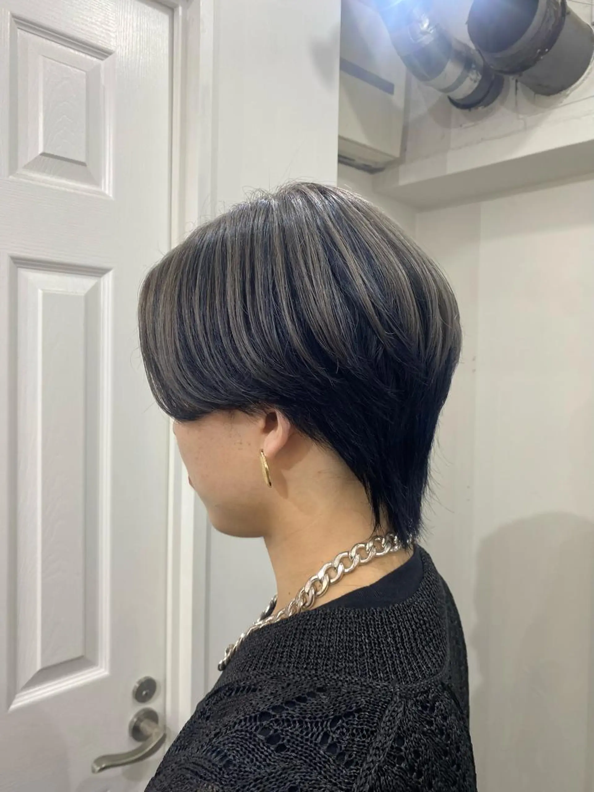 カラー メンズ メンズブリーチ ブリーチ ブルーカラー ネイビーカラー シルバー 楓🦋韓国系レイヤー / 透明感カラー🤍のヘアスタイル