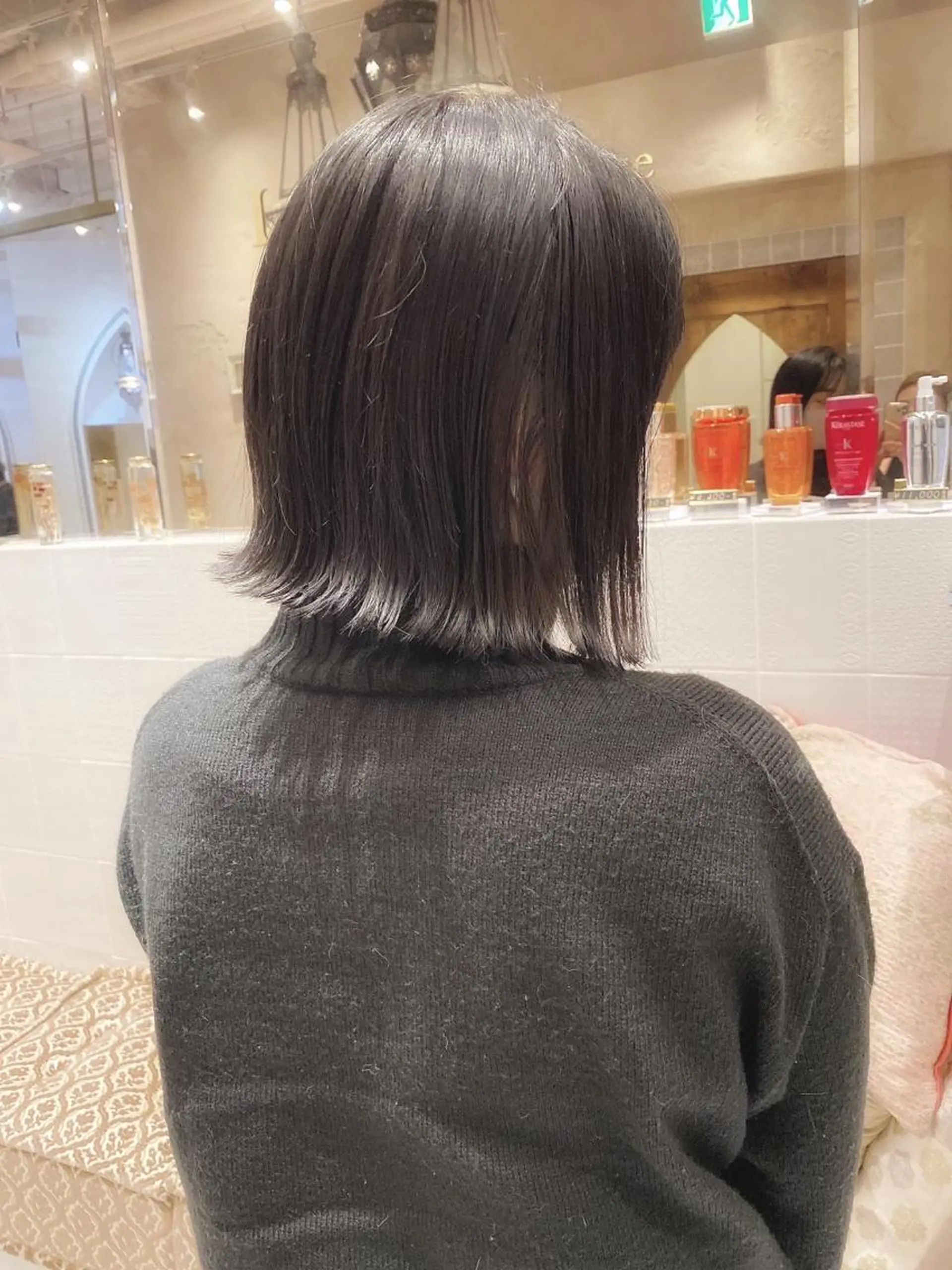 ショート カラー ブルーカラー ブルーグレー ブルーグレージュ グレージュ ボブ カット ヘアカラー トリートメント ツヤ髪になりたい方へ 🩷柴田知亜希のヘアスタイル