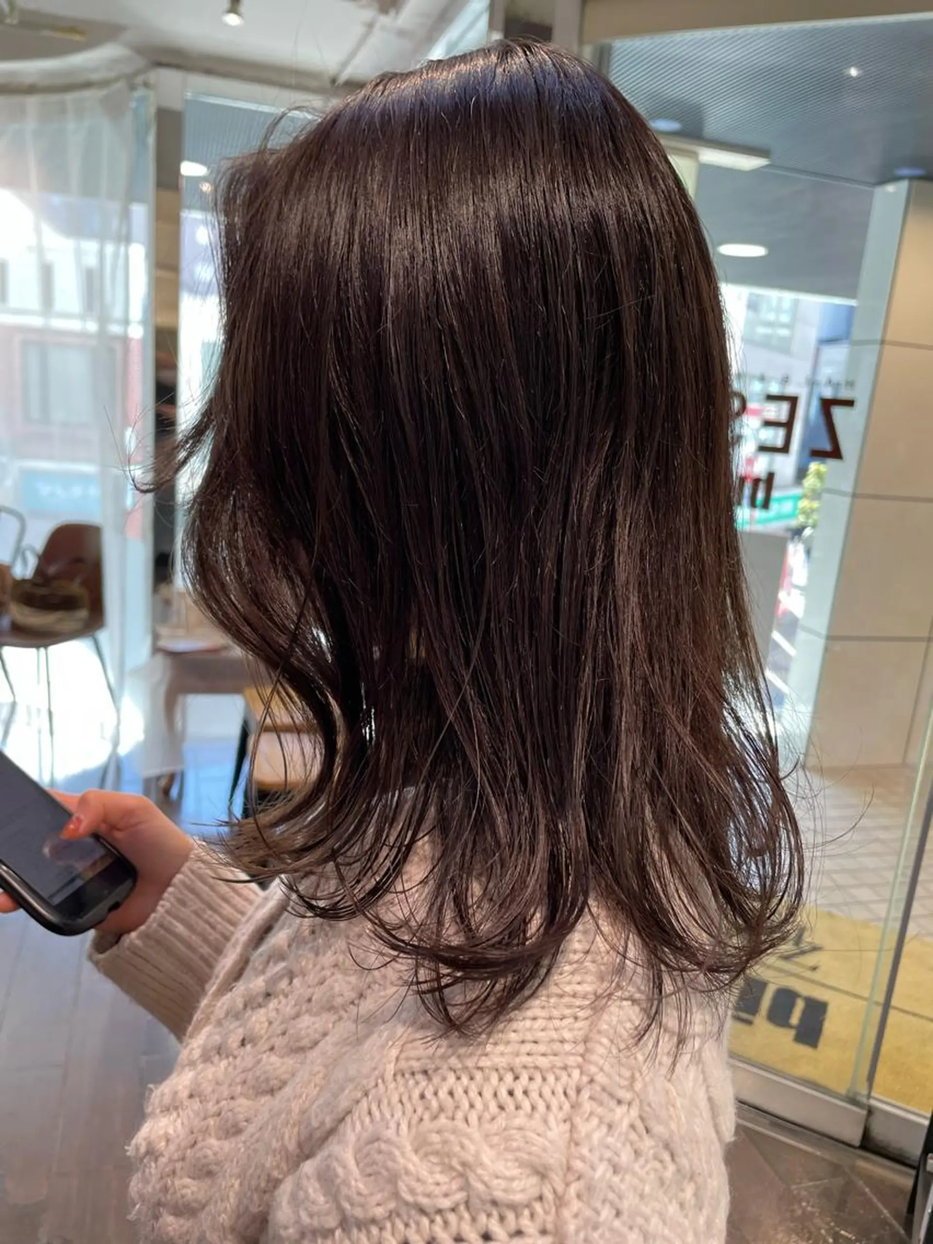 ミディアム カラー ブラウンカラー ナチュラルブラウン カット ヘアカラー トリートメント 韓国ヘア🦋 MIYUのヘアスタイル