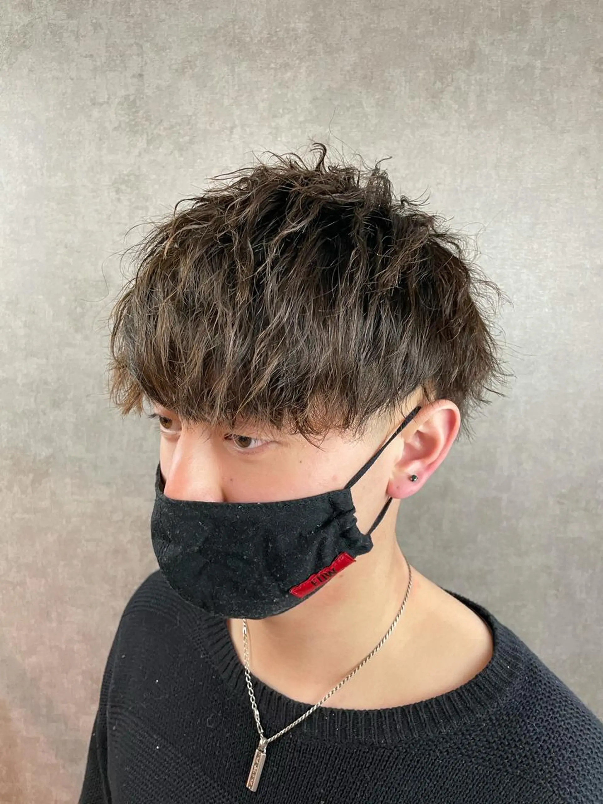 ショート パーマ メンズ マッシュ メンズ専門 中島俊【朝霞】のヘアスタイル