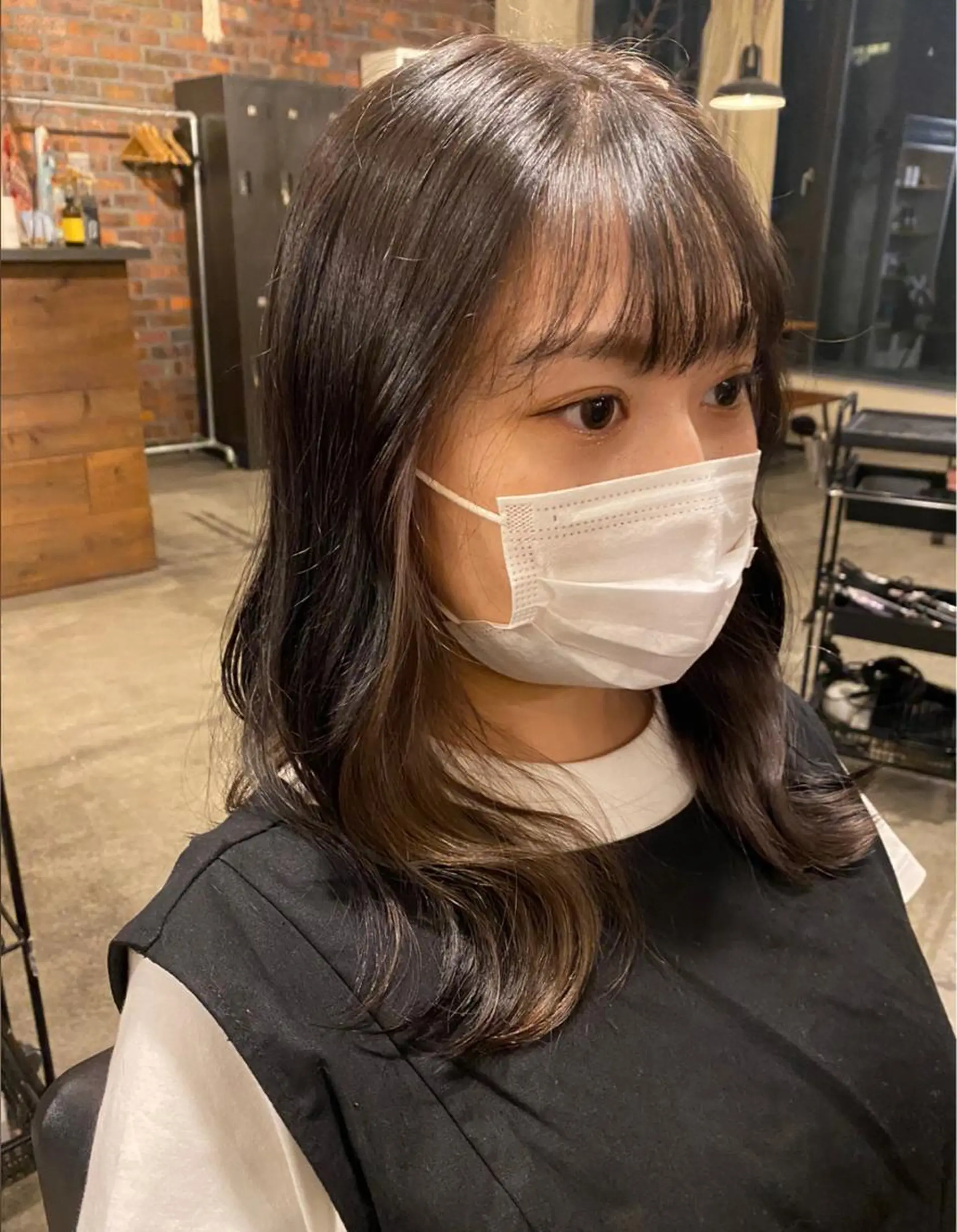 セミロング カラー インナーカラー ヘアカラー the BRIDGE 加藤みのりのヘアスタイル