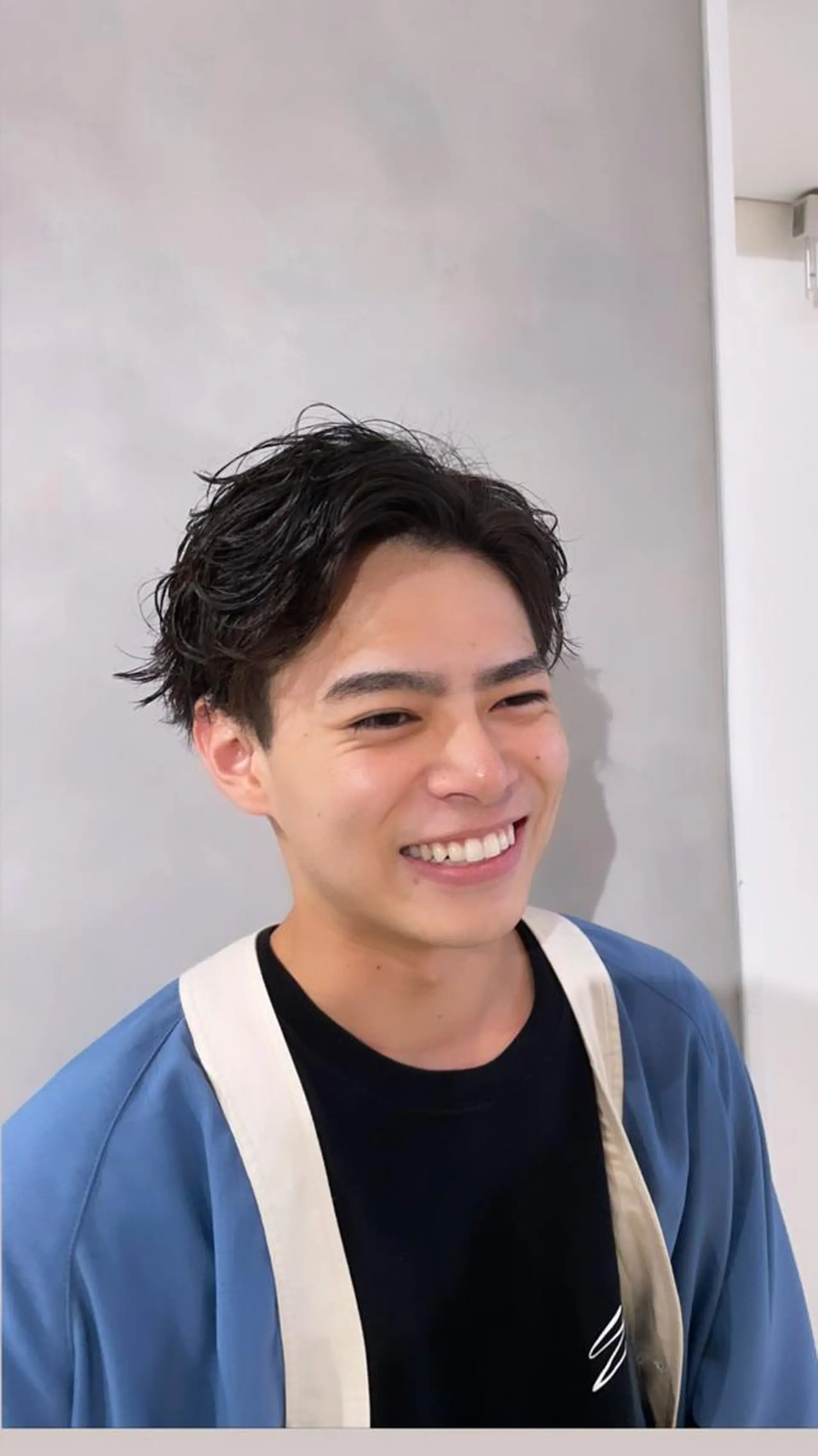 パーマ メンズ カット パーマ トリートメント 🔷ダブルカラーハイ トーン🔷櫻井走のヘアスタイル