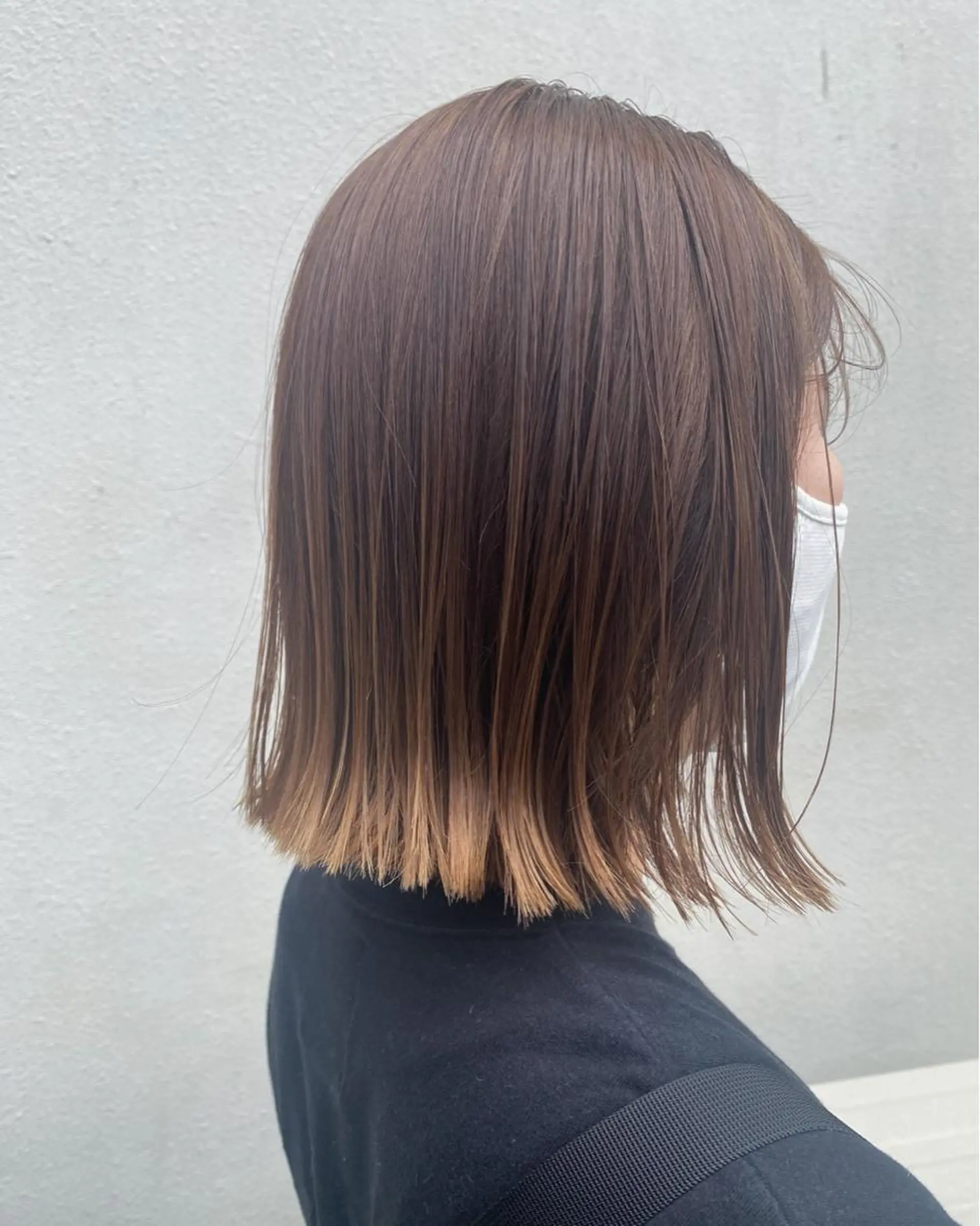 ショート カラー ヘアアレンジ 切りっぱなしボブ アッシュ ベージュカラー ハイライトカラー イルミナカラー カット ヘアカラー トリートメント Kawaguchi Arisaのヘアスタイル