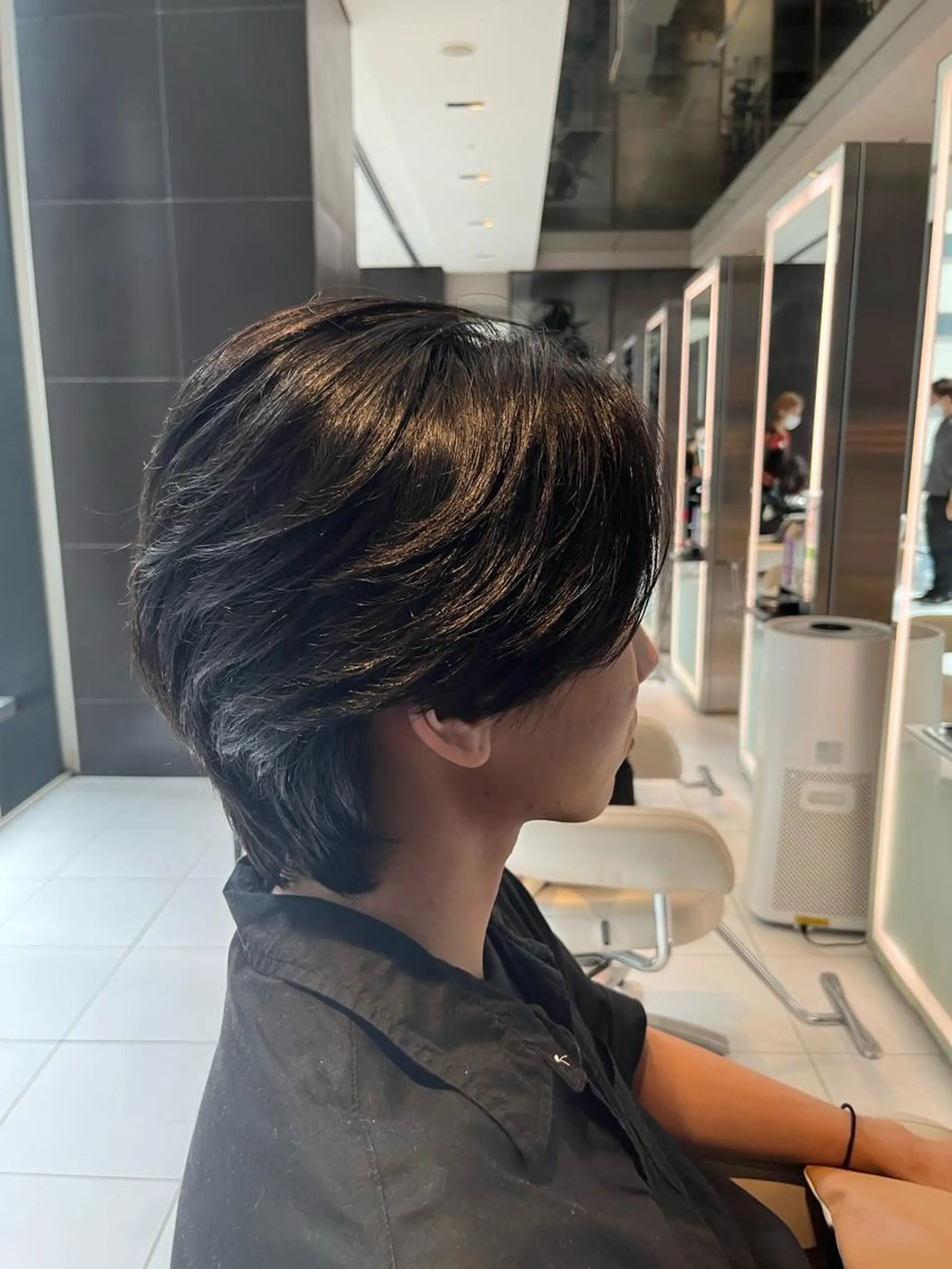 メンズ センターパート カット ヘッドスパ 髪質改善 川島 広大のヘアスタイル