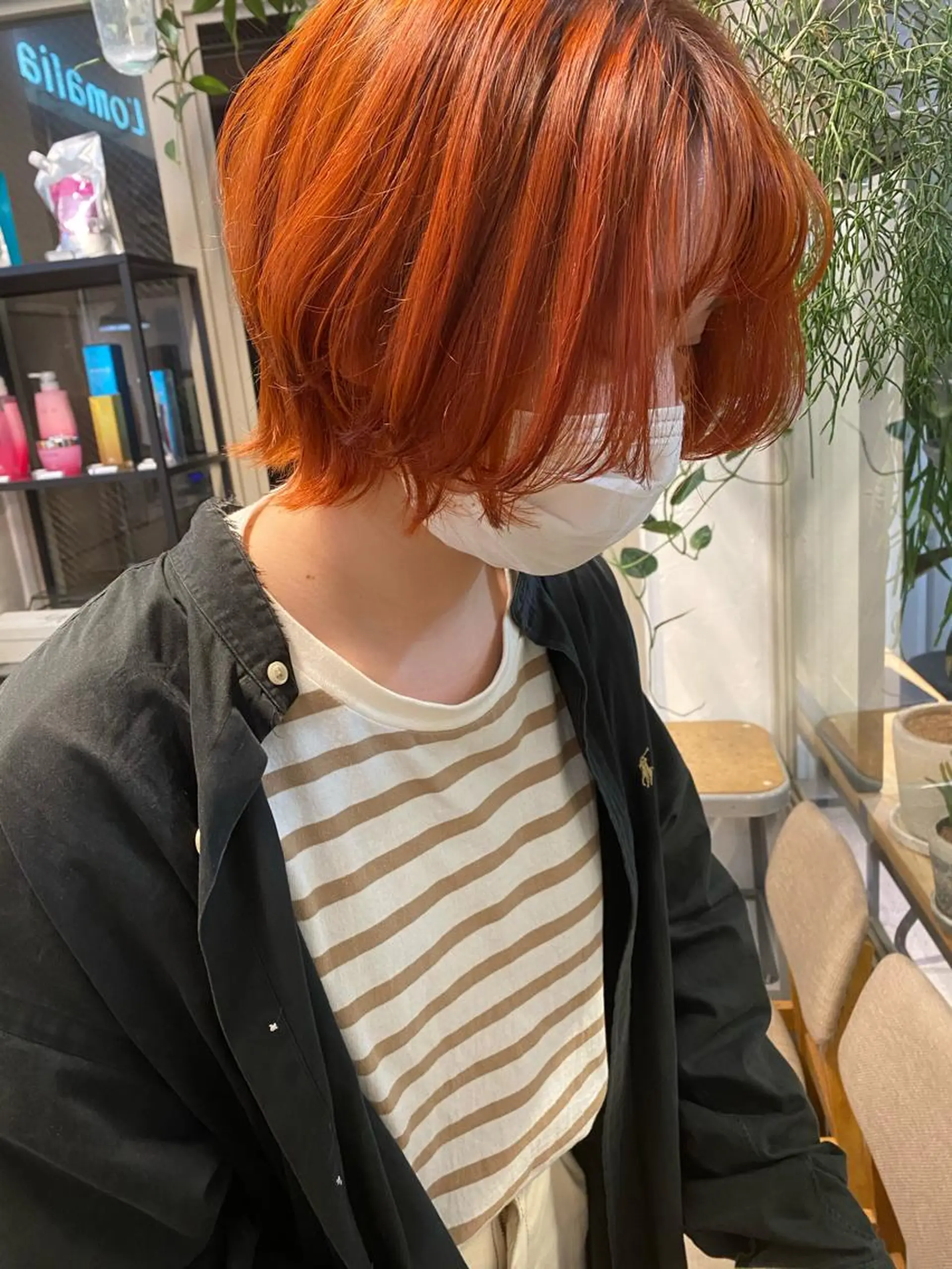 セミロング カラー ブリーチ 艶カラー 🤍🫧/makoのヘアスタイル