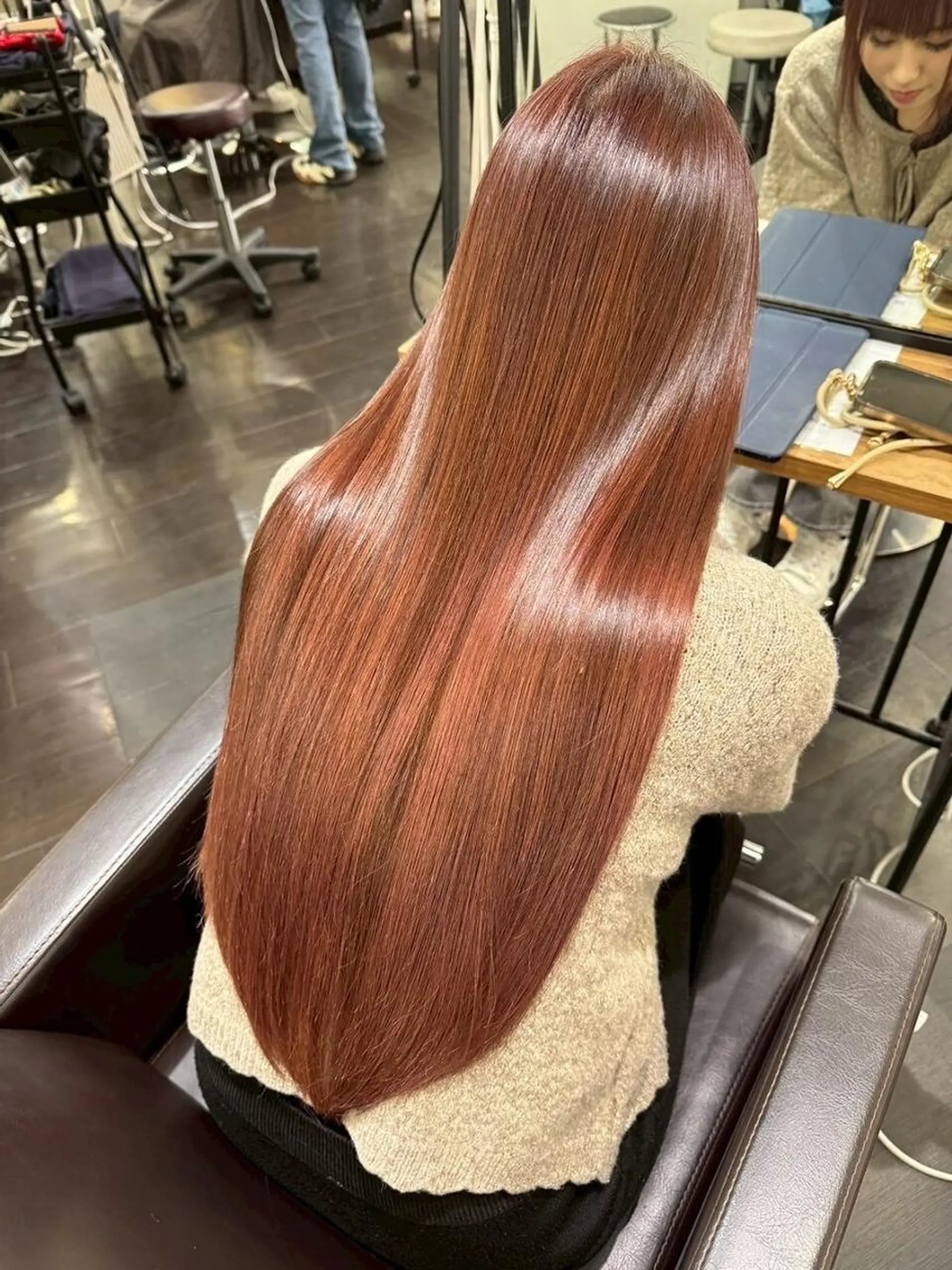 ロング カラー ショートボブ バレイヤージュ ブリーチ ダブルカラー ハイライトカラー カット 縮毛矯正 N° il duca 札幌のヘアスタイル