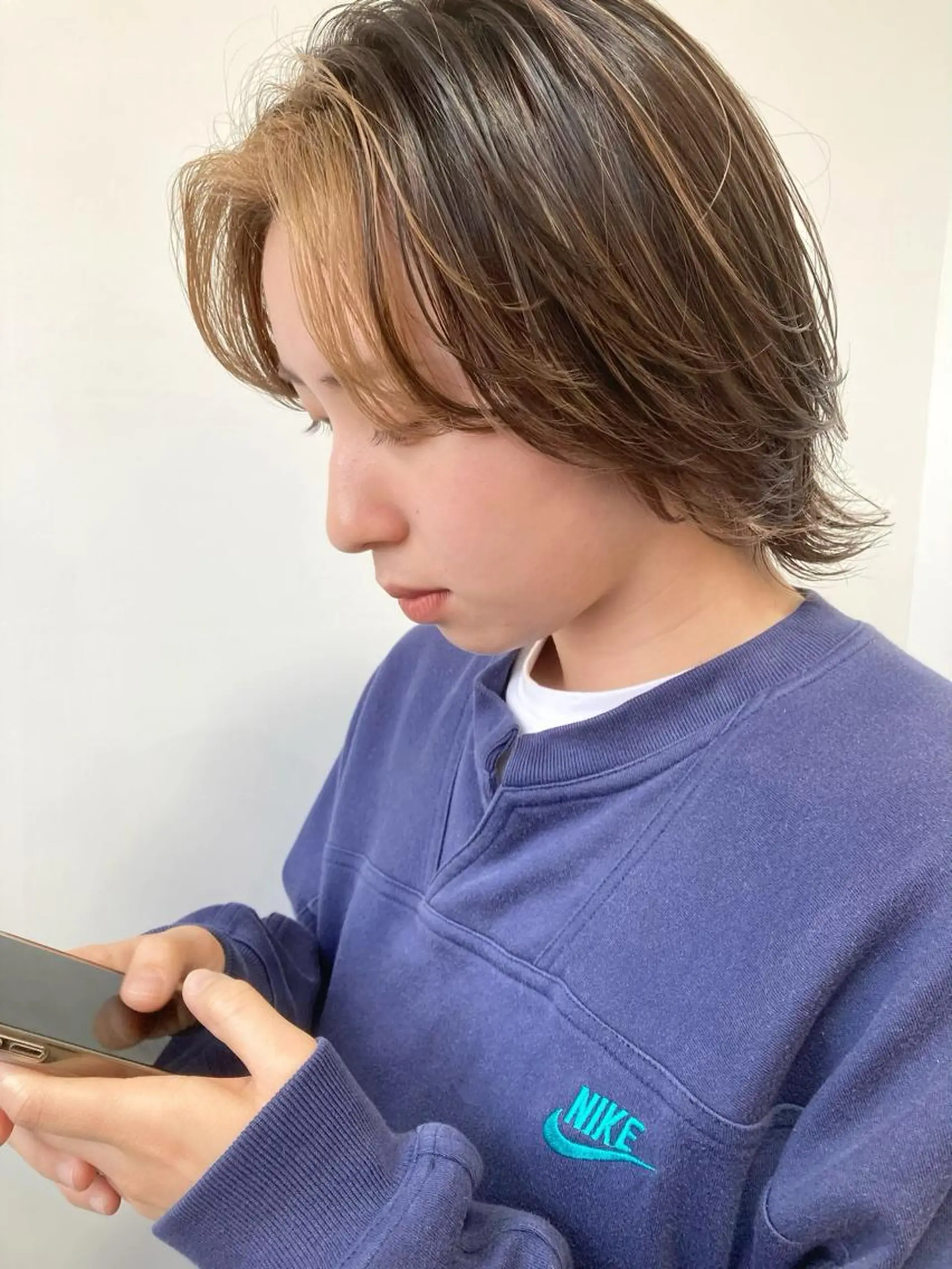 ショート ミストバング ハイライト ウルフカット カット ヘアカラー カラーリスト菅野 竜矢🌈のヘアスタイル