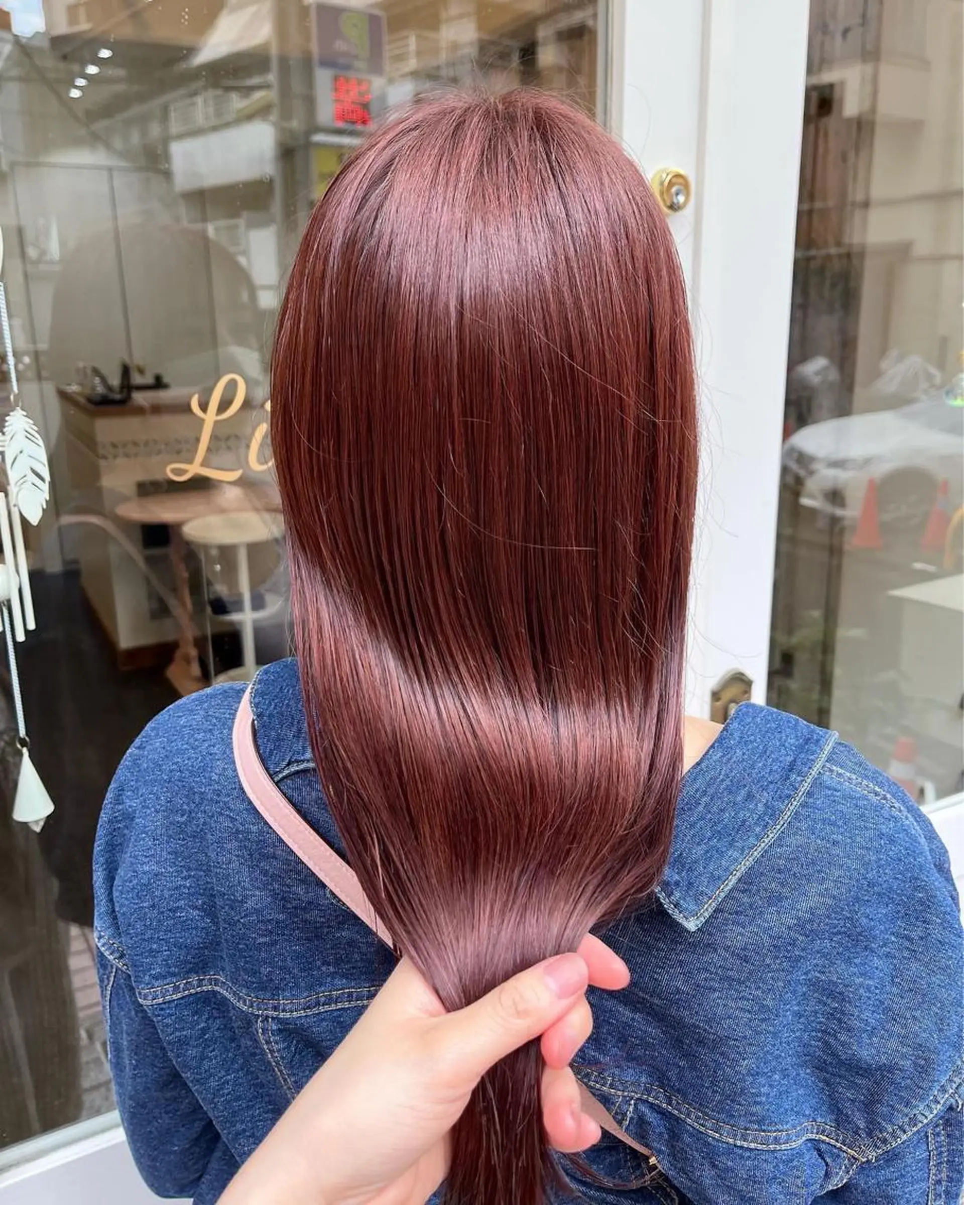 ミディアム カラー ピンクカラー 髪質改善カラー☆ ヘアアレンジmiyuのヘアスタイル