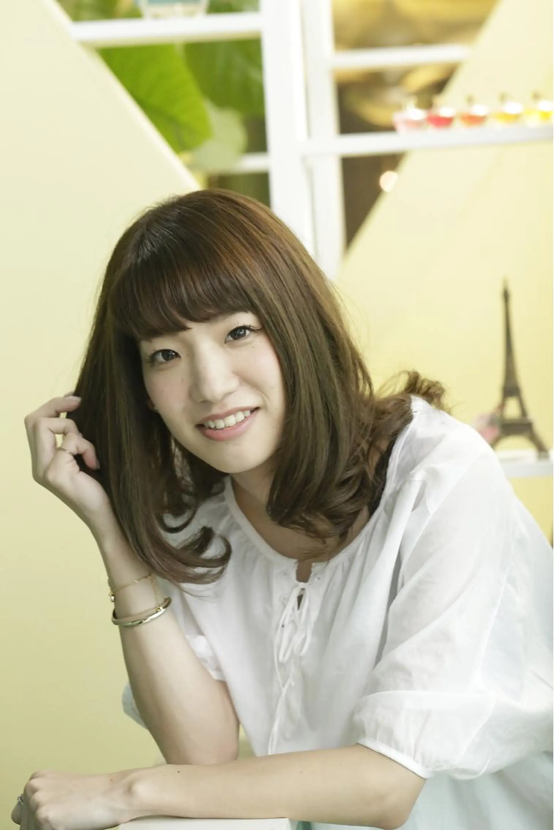 セミロング ヘアカラー トリートメント 木村 友則のヘアスタイル